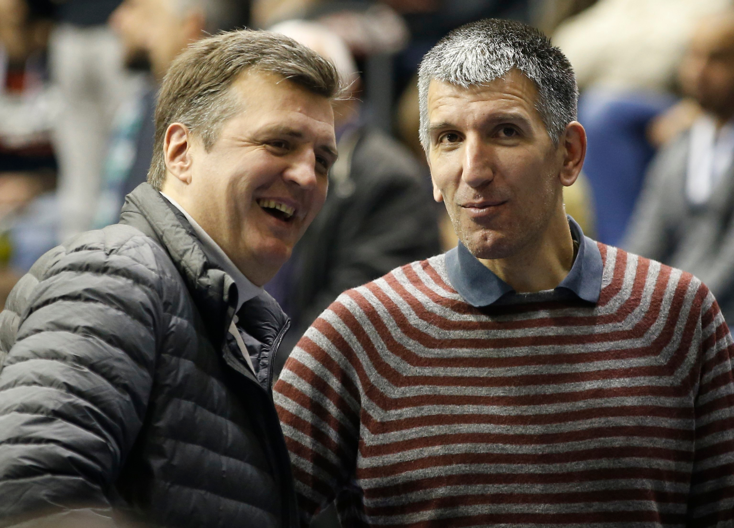 Kosarka FIBA Champions League season 2016-2017
Partizan v Dinamo Sassari
Slavisa Koprivica and Predrag Drobnjak (R)
Beograd, 29.11.2016
foto: Srdjan Stevanovic/Starsportphoto©
