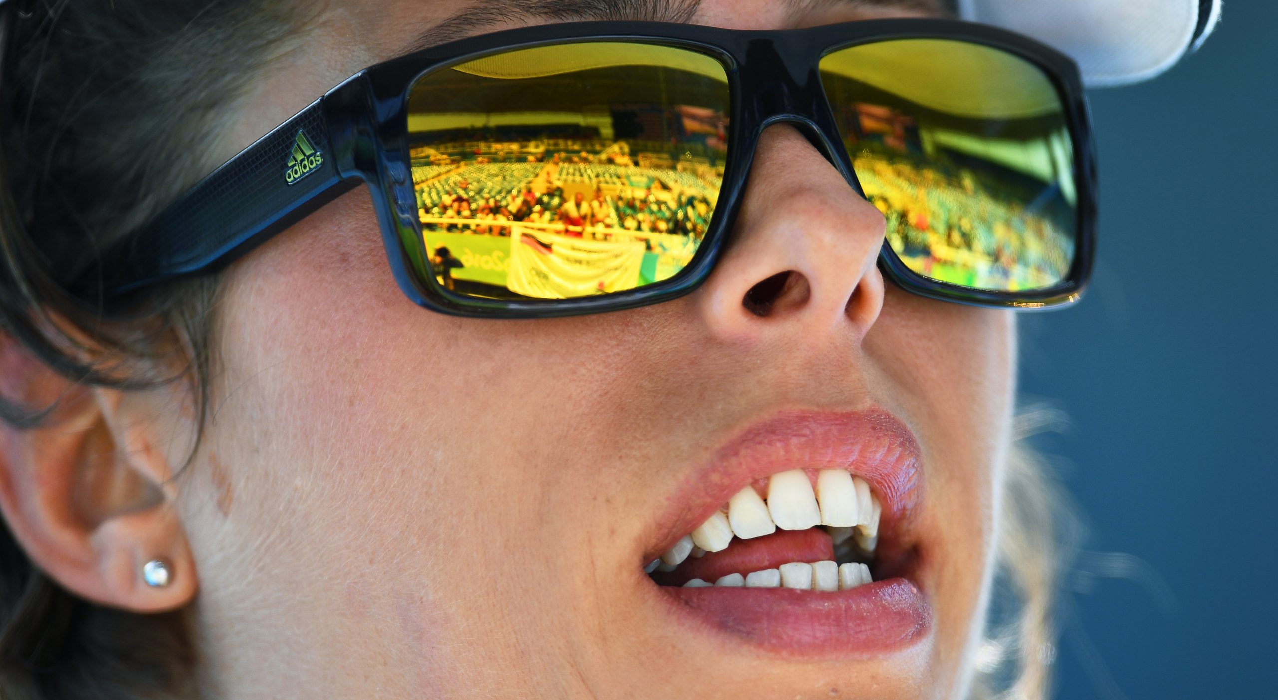 epa05495782 Blanka Vlasic of Croatia reacts during the women's High Jump qualification of the Rio 2016 Olympic Games Athletics, Track and Field events at the Olympic Stadium in Rio de Janeiro, Brazil, 18 August 2016.  EPA/BERND THISSEN