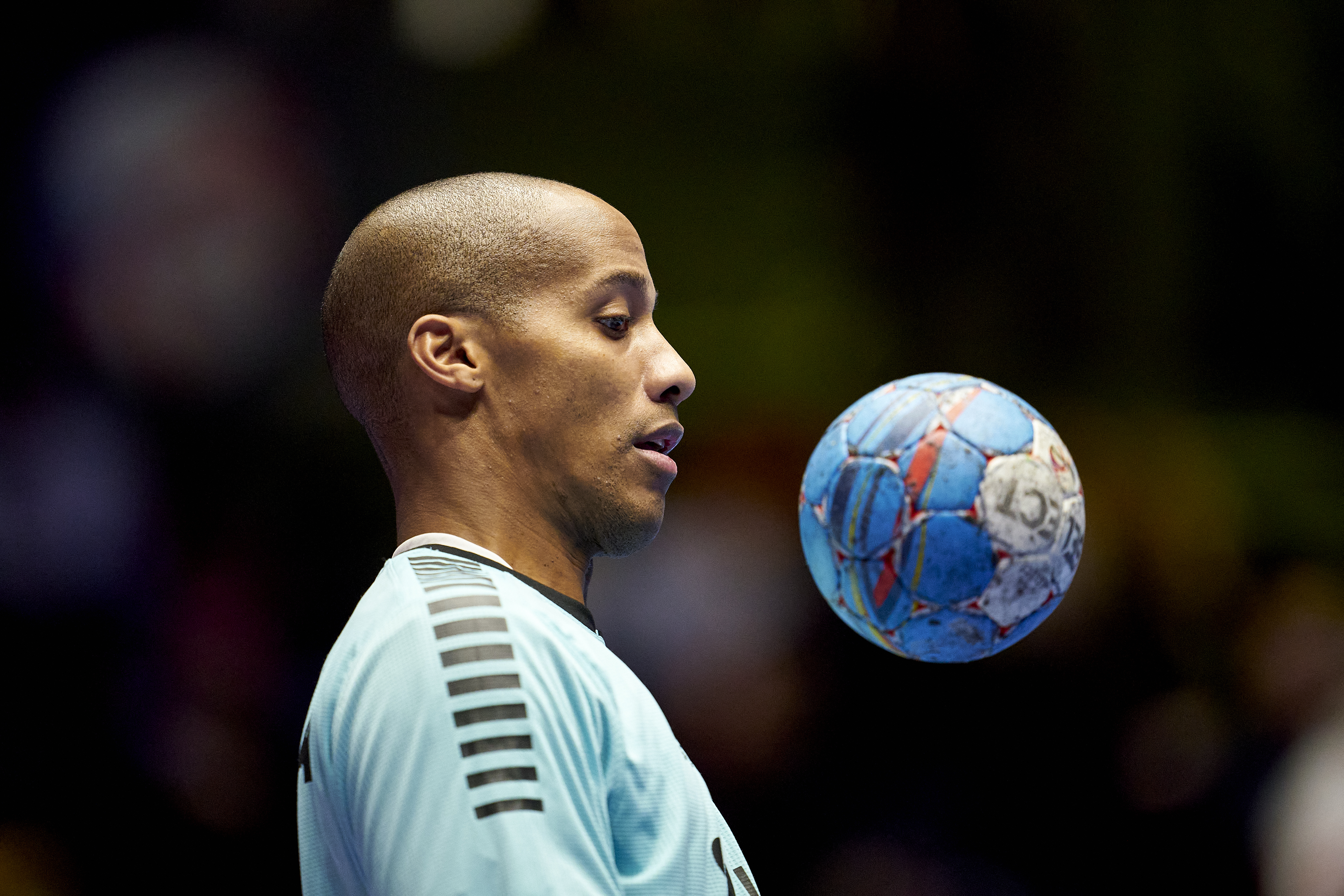 epa08123275 Portugal's goalkeeper Alfredo Quintana Bravo during the EHF Handball Men European Championship match between Portugal and Bosnia-Herzegovina in Trondheim, Norway, 12 January 2020.  EPA-EFE/Ole Martin Wold  NORWAY OUT