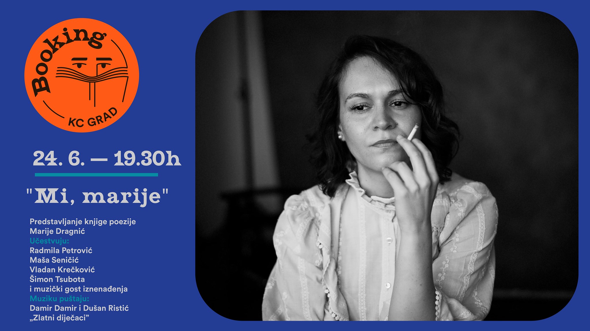 Booking, Buking, Marija Draganić, poezija, knjiga Foto: KC Grad/Promo