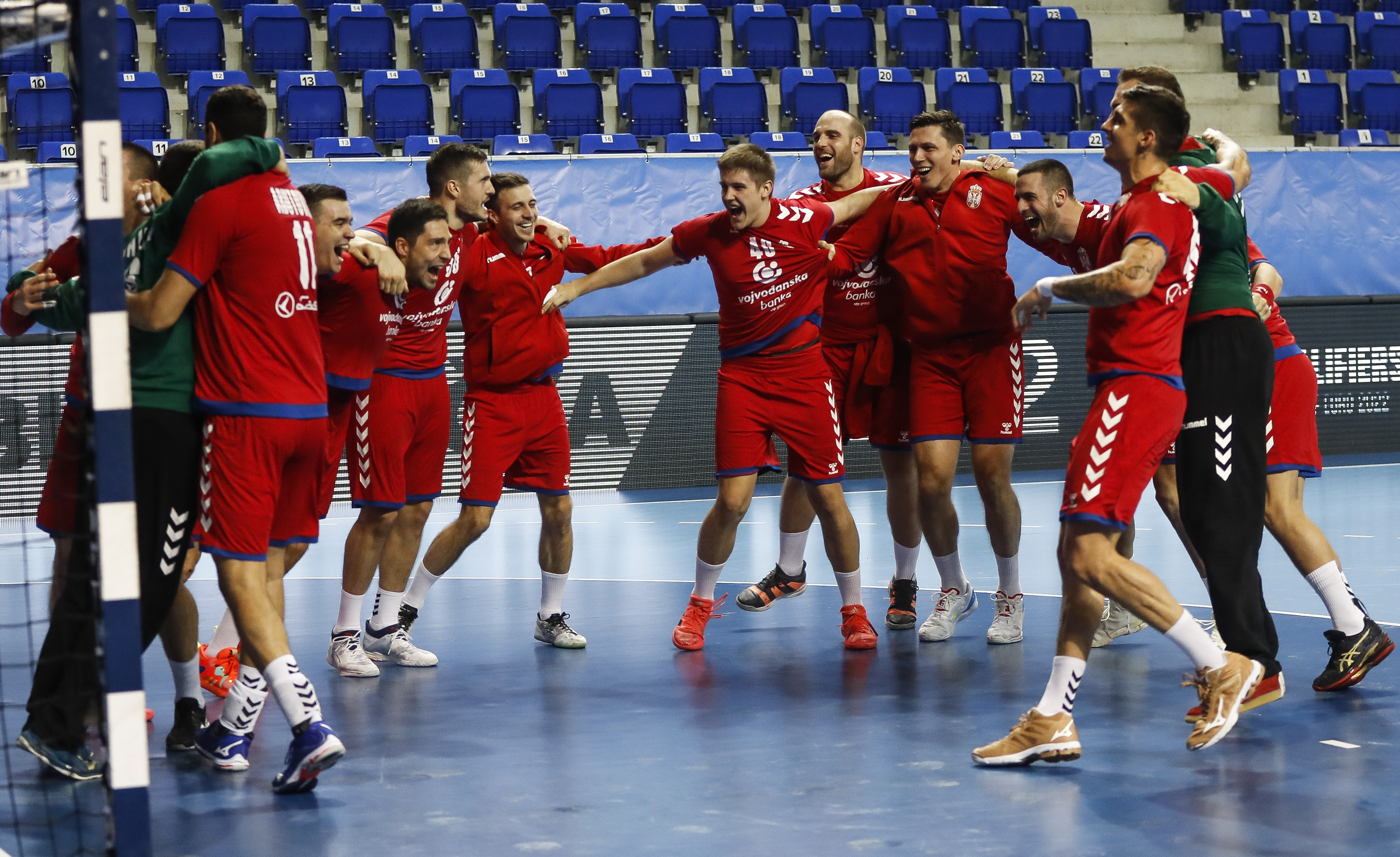 Serbia v France-2022 European Handball Championship Qualifier