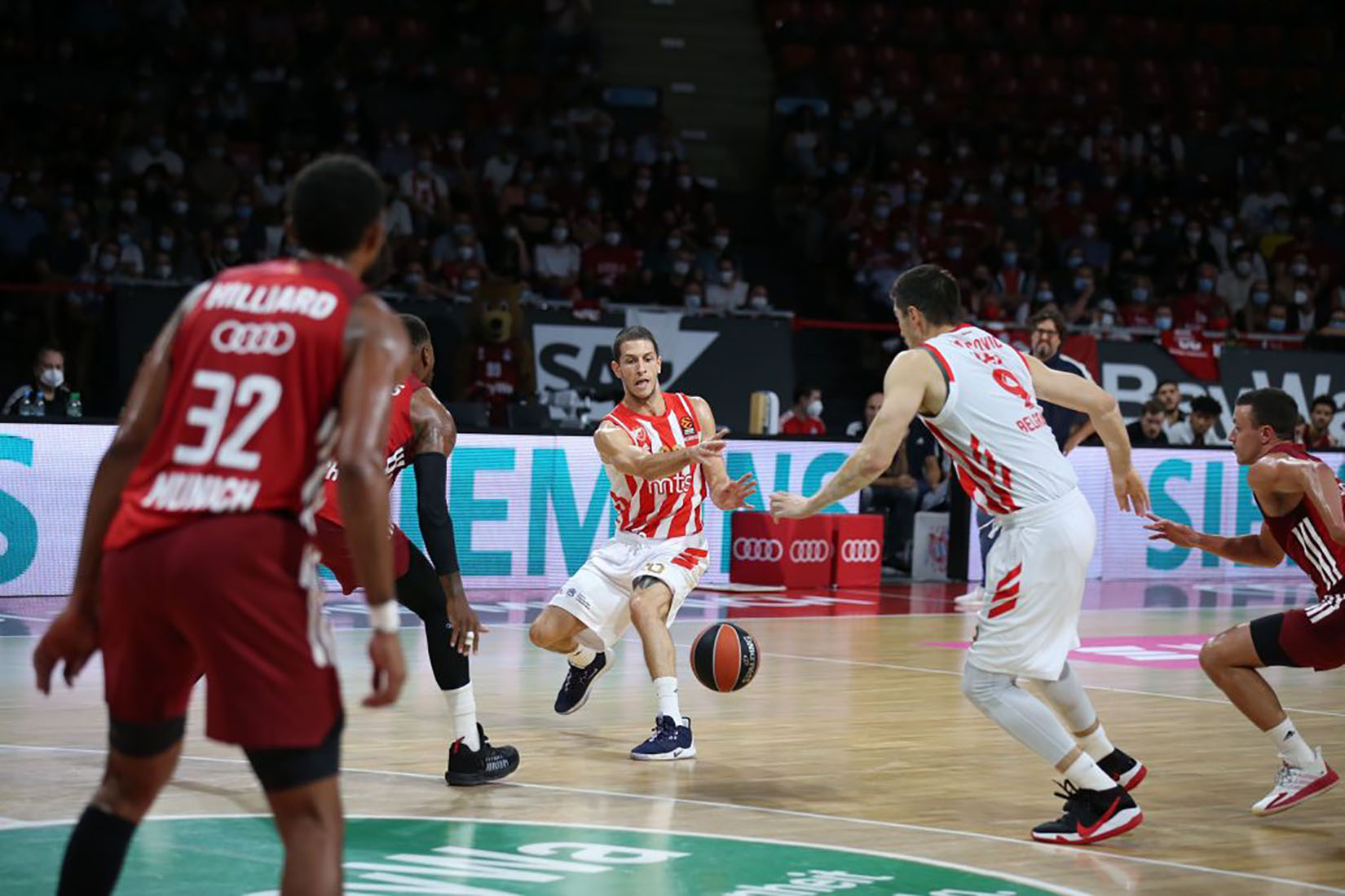 Košarka, Crvena Zvezda, Bajern iz Minhena Foto: KK Crvena Zvezda