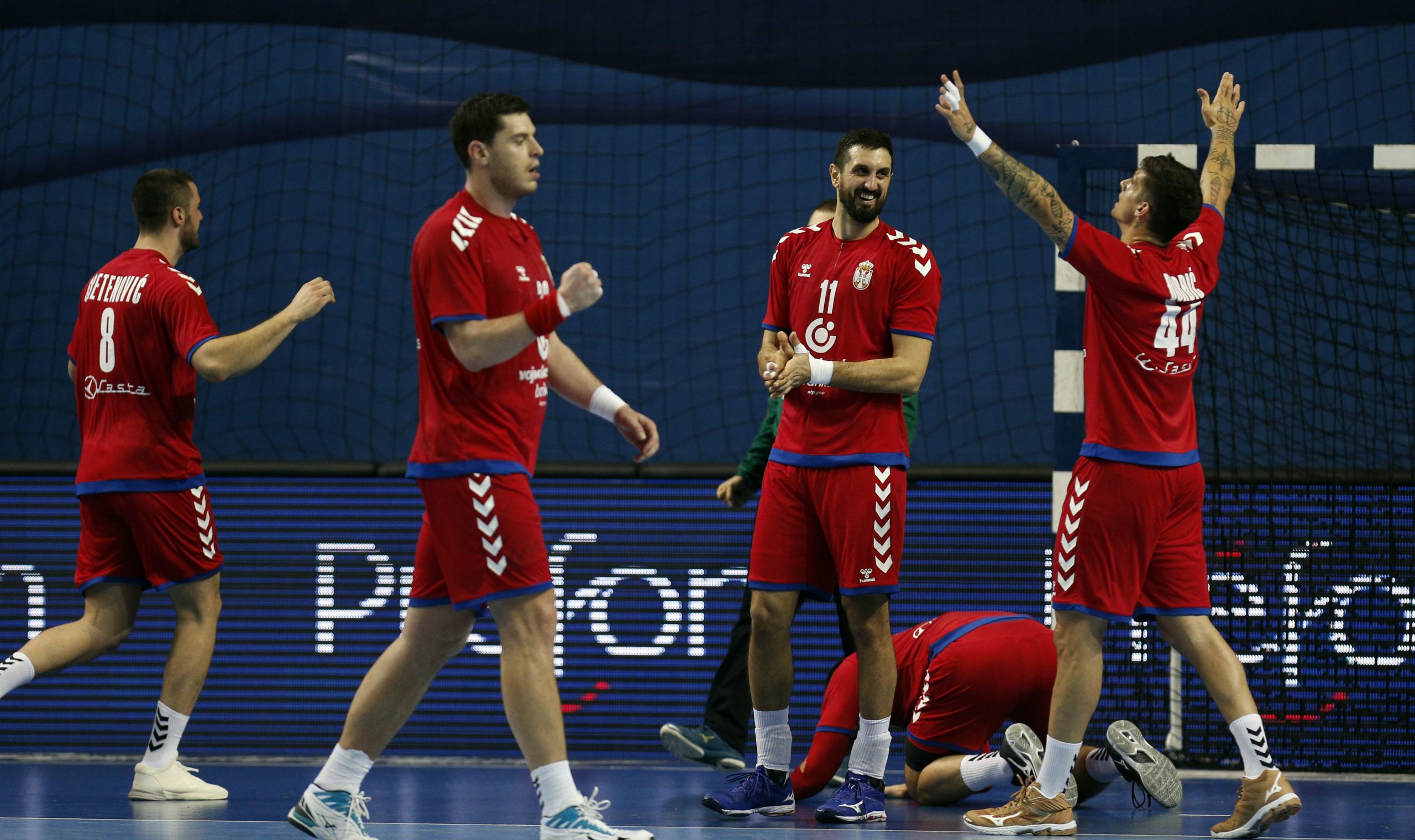 handball match between Serbia and France in Zrenjanin, Serbia on Jan. 5, 2021. Serbia won 27-24. photo: Pedja Milosavljevic / STARSPORT