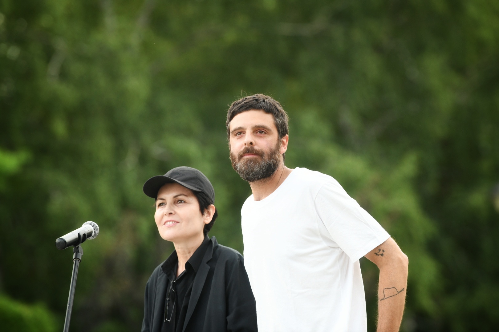 Beograd 25.06.2021. Ilarija Marota, Ilaria Marota, Andrea Baćini, Oktobarski salon, otvaranje, početak Foto: Vesna Lalić/Nova.rs