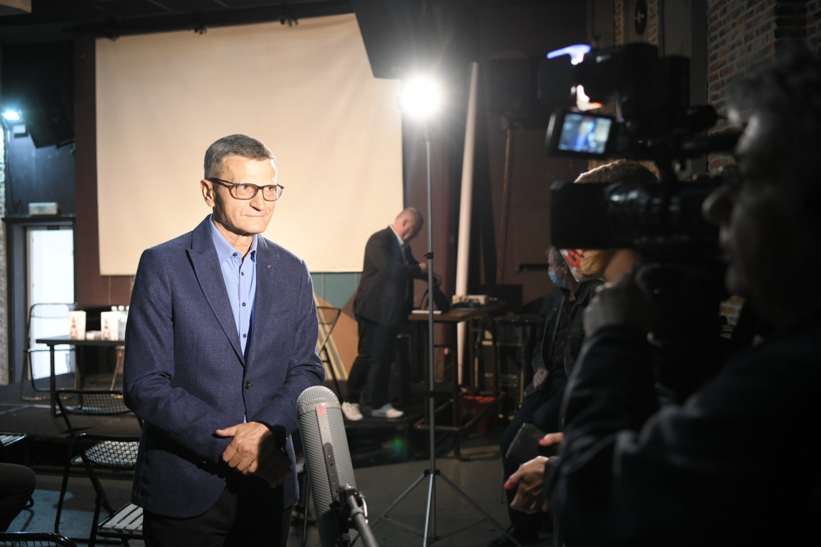 Beograd 02.jun 2021. Promocija knjige Put do pozorista reditelja Nebojse Bradica u Bitef teatru Foto:Dragan Mujan/Nova.rs