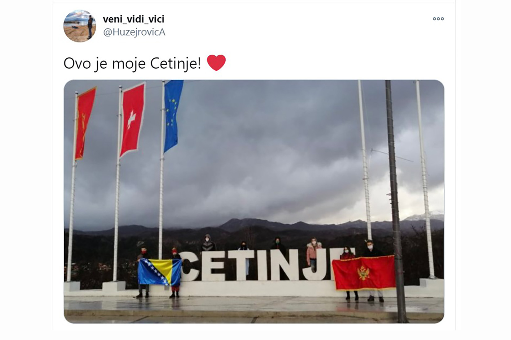 Cetinje tvit