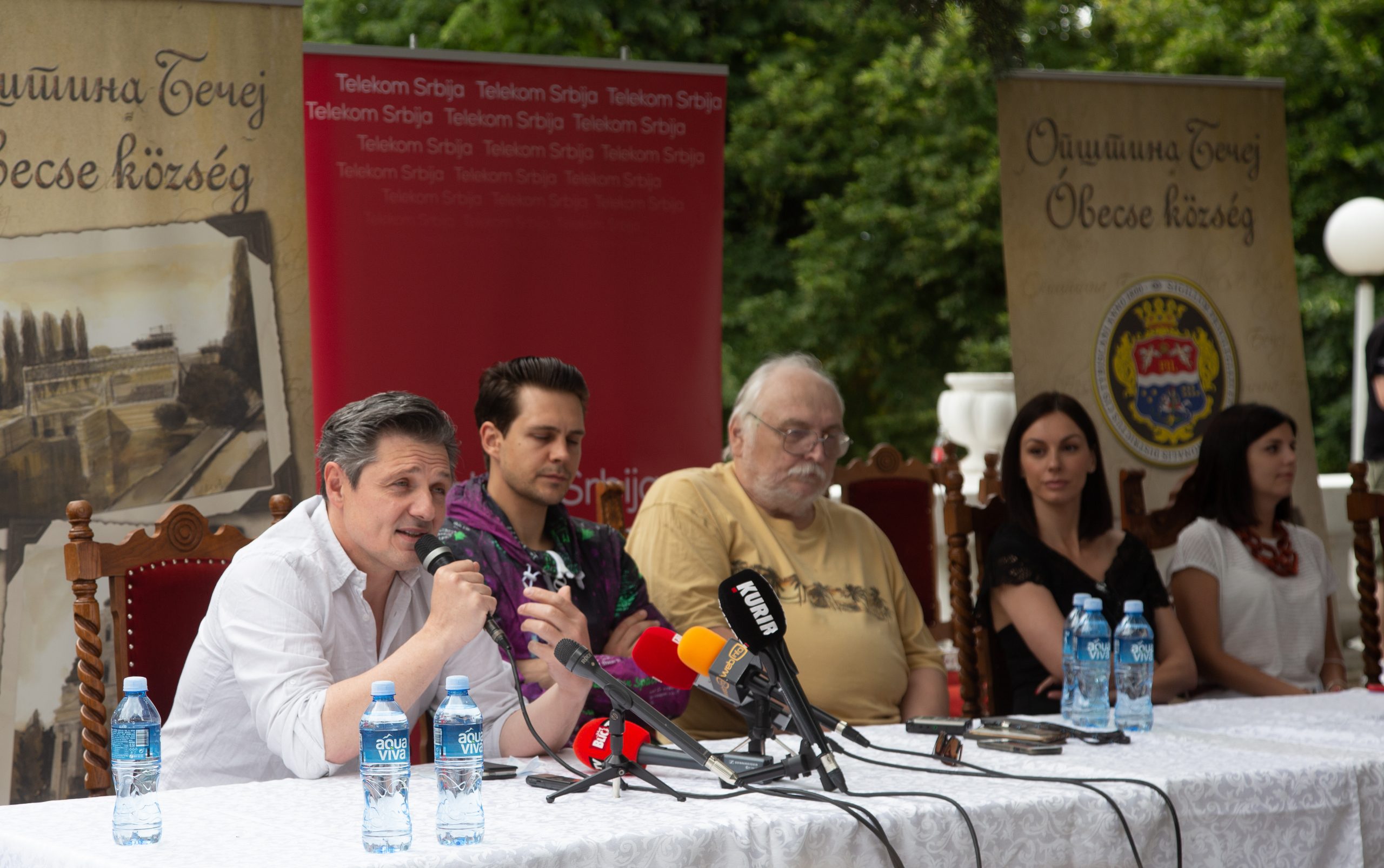 Becej 02. jul 2021. Konferencija povodom snimanja filma Budi Bog s nama Slobodana Sijana Foto:Promo/Tany@