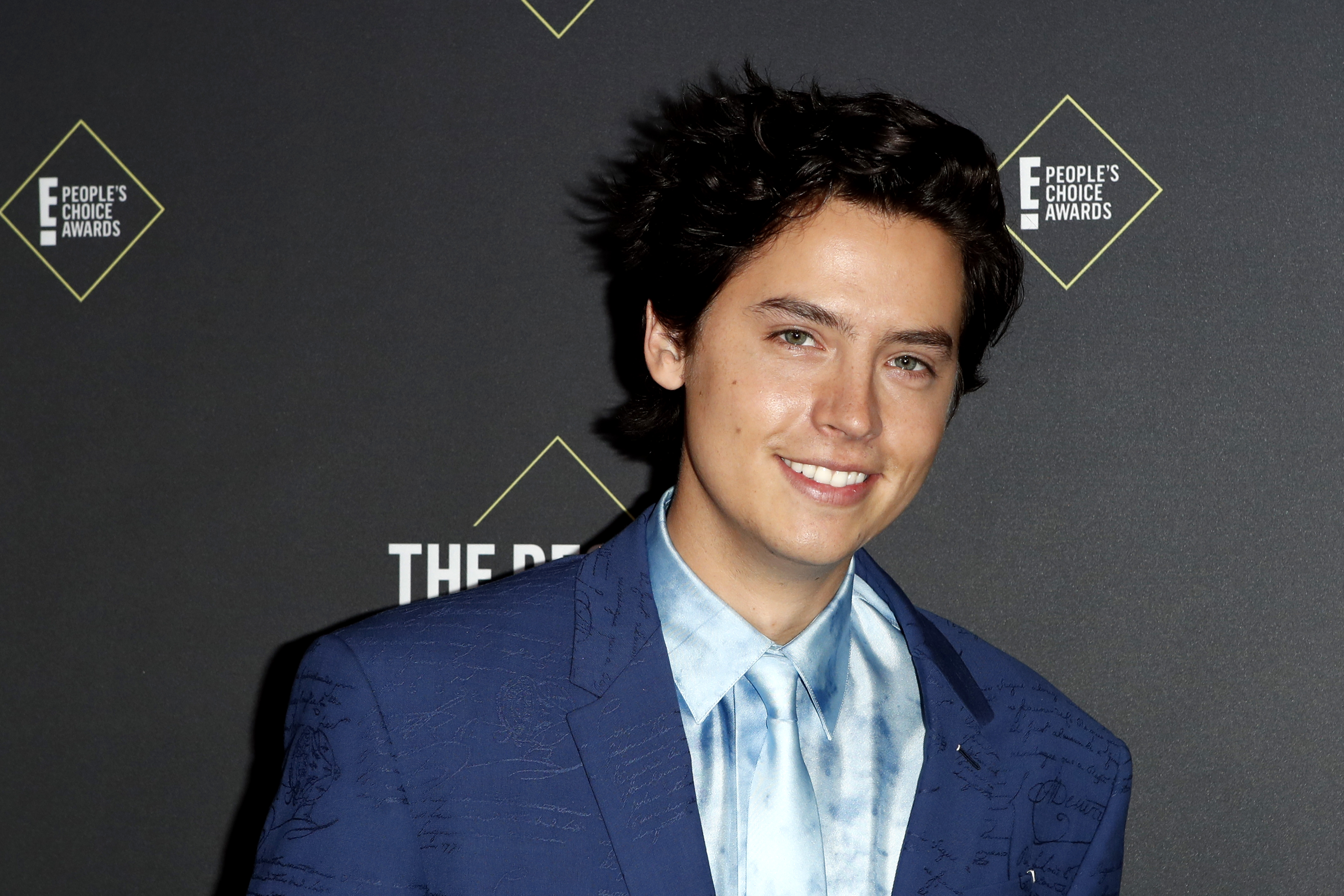 epa07987408 US actor Cole Sprouse arrives for the 2019 People's Choice Awards at the Barker Hangar in Santa Monica, California, USA, 10 November 2019.  EPA-EFE/NINA PROMMER