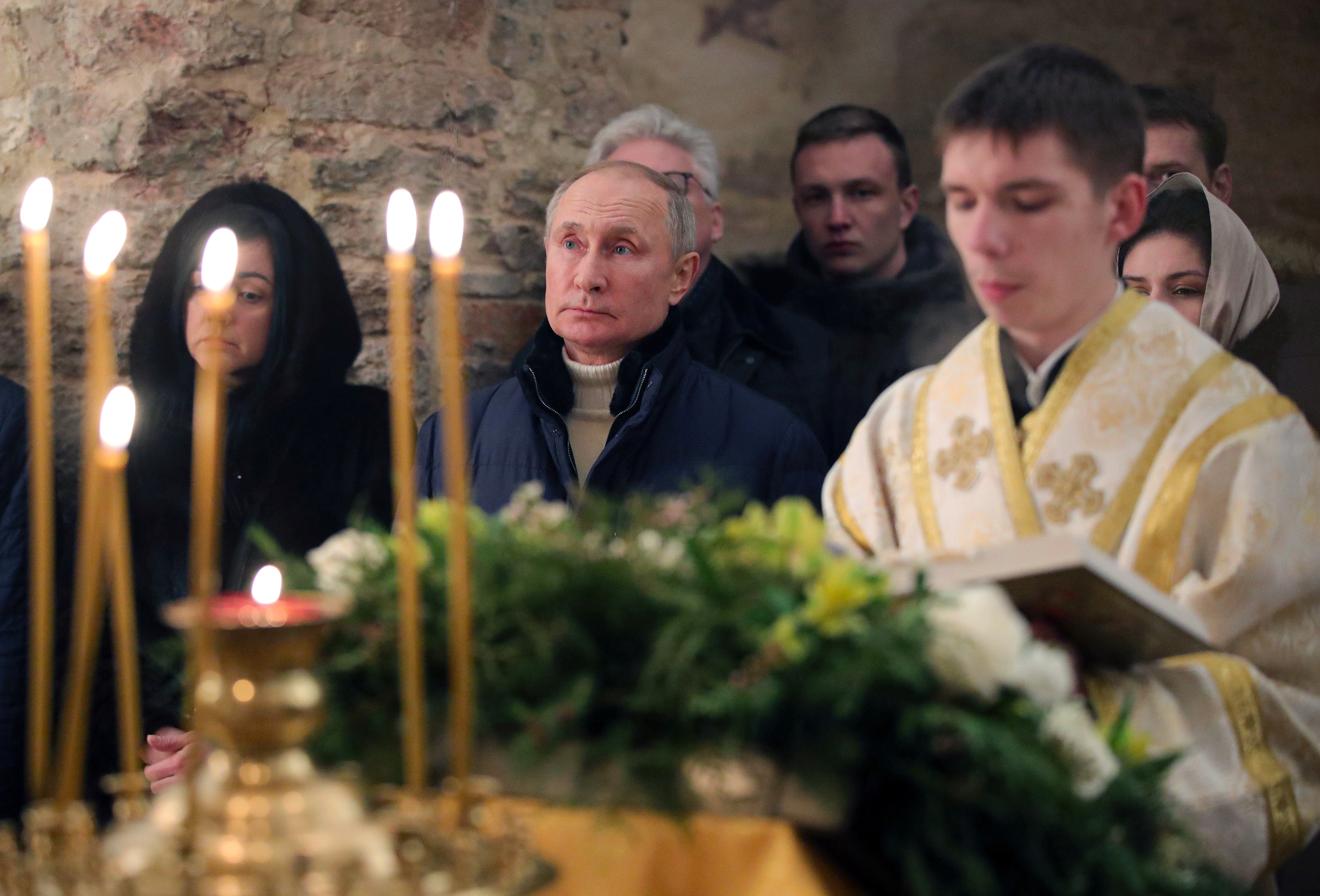 Virus Outbreak Russia Orthodox Christmas