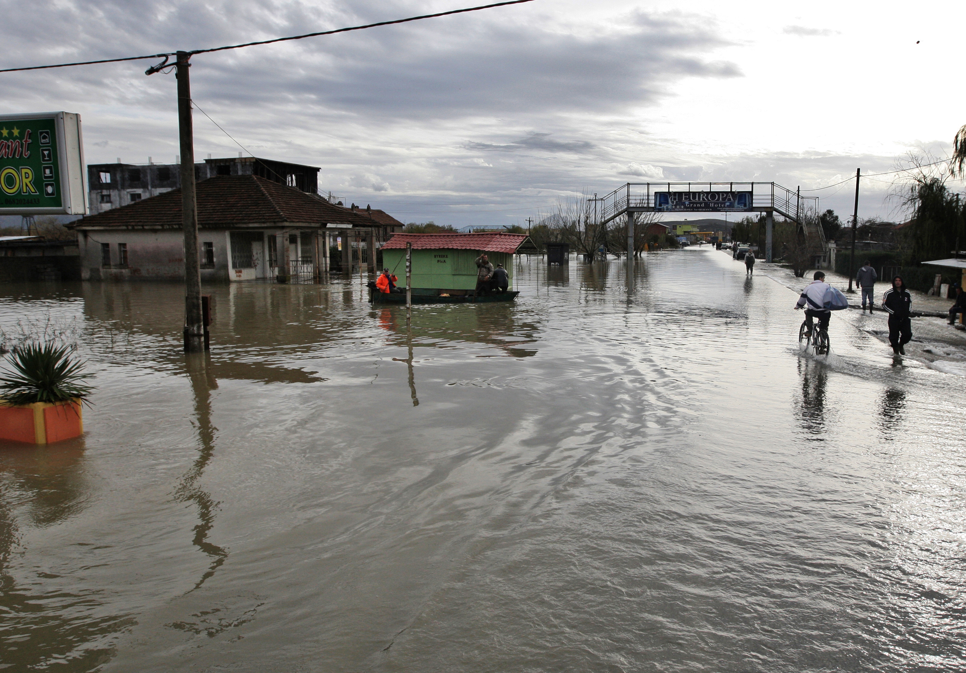 Floods in Albania following heavy rains