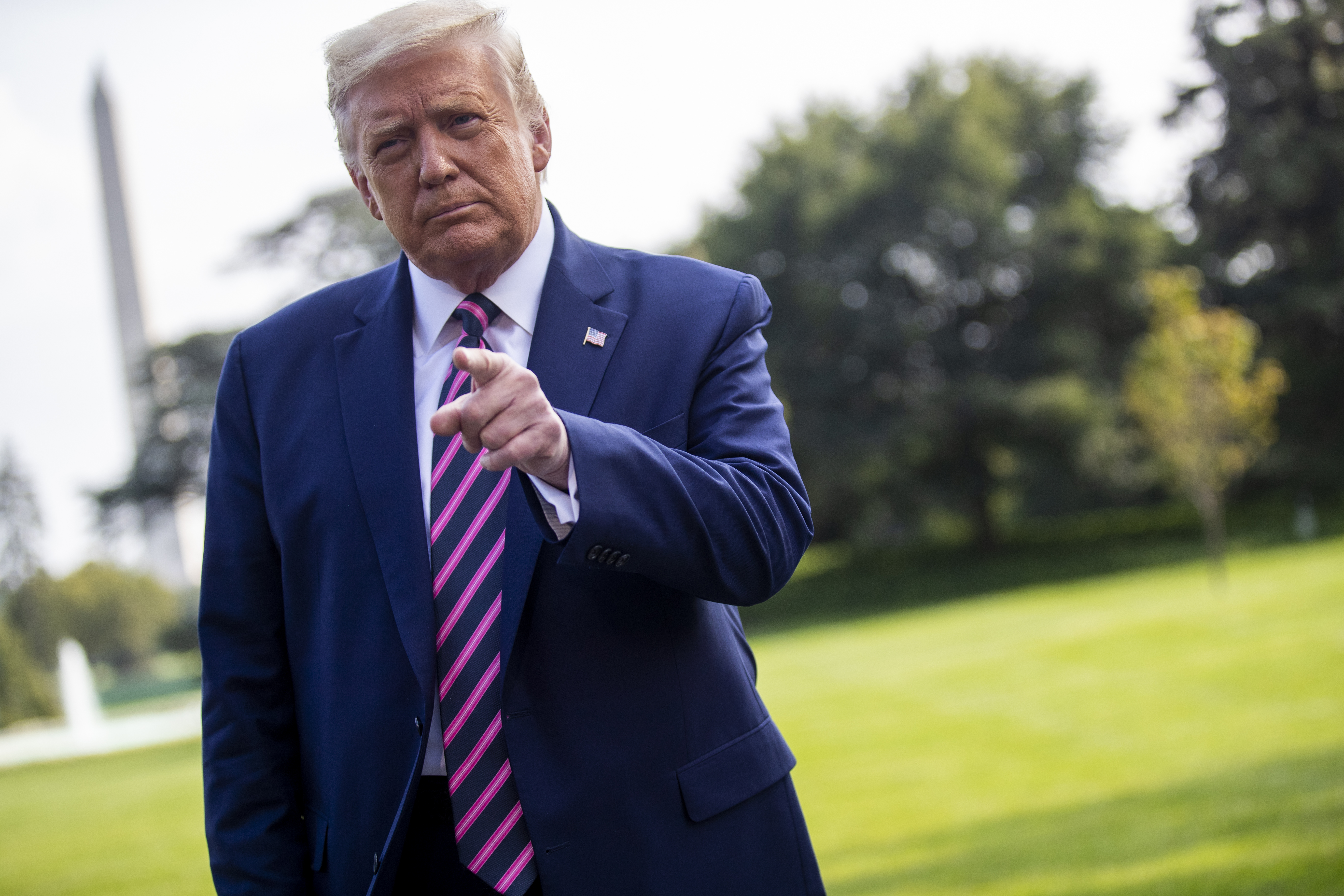 US President Donald J. Trump departs the White House for Minnesota to deliver remarks at a Great American Comeback event.