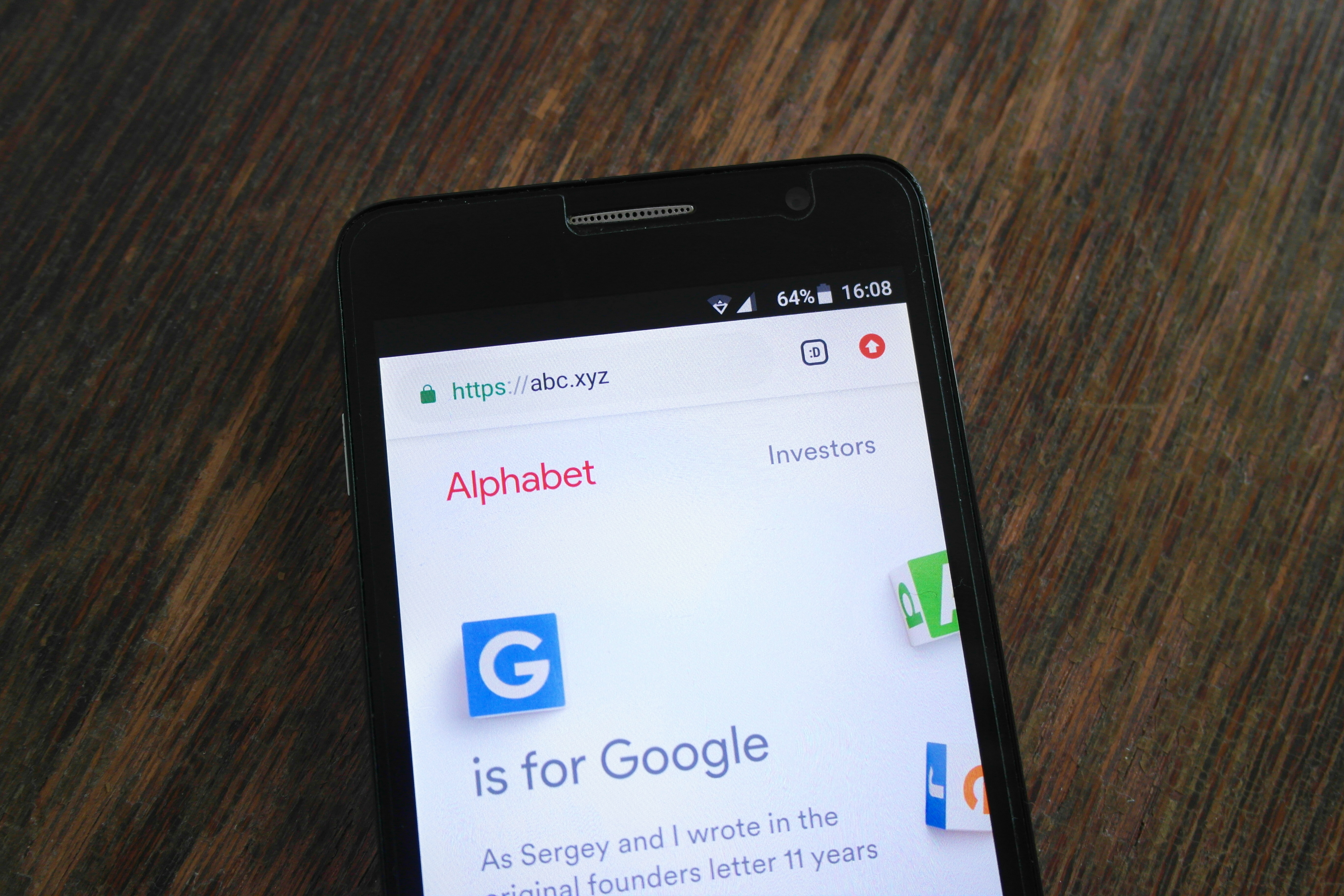 Alfabet Gugl, Alphabet Google