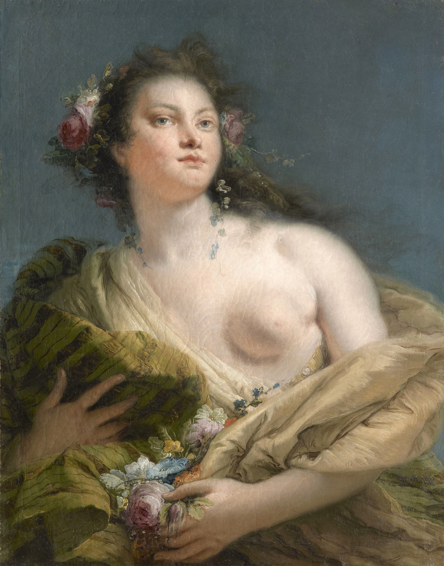 Portrait of a Lady as Flora,Image: 434970510, License: Rights-managed, Restrictions: Rights to be cleared for artworks not in public domain. No model release., Model Release: no, Credit line: Album - Fine Art Images / Album / Profimedia