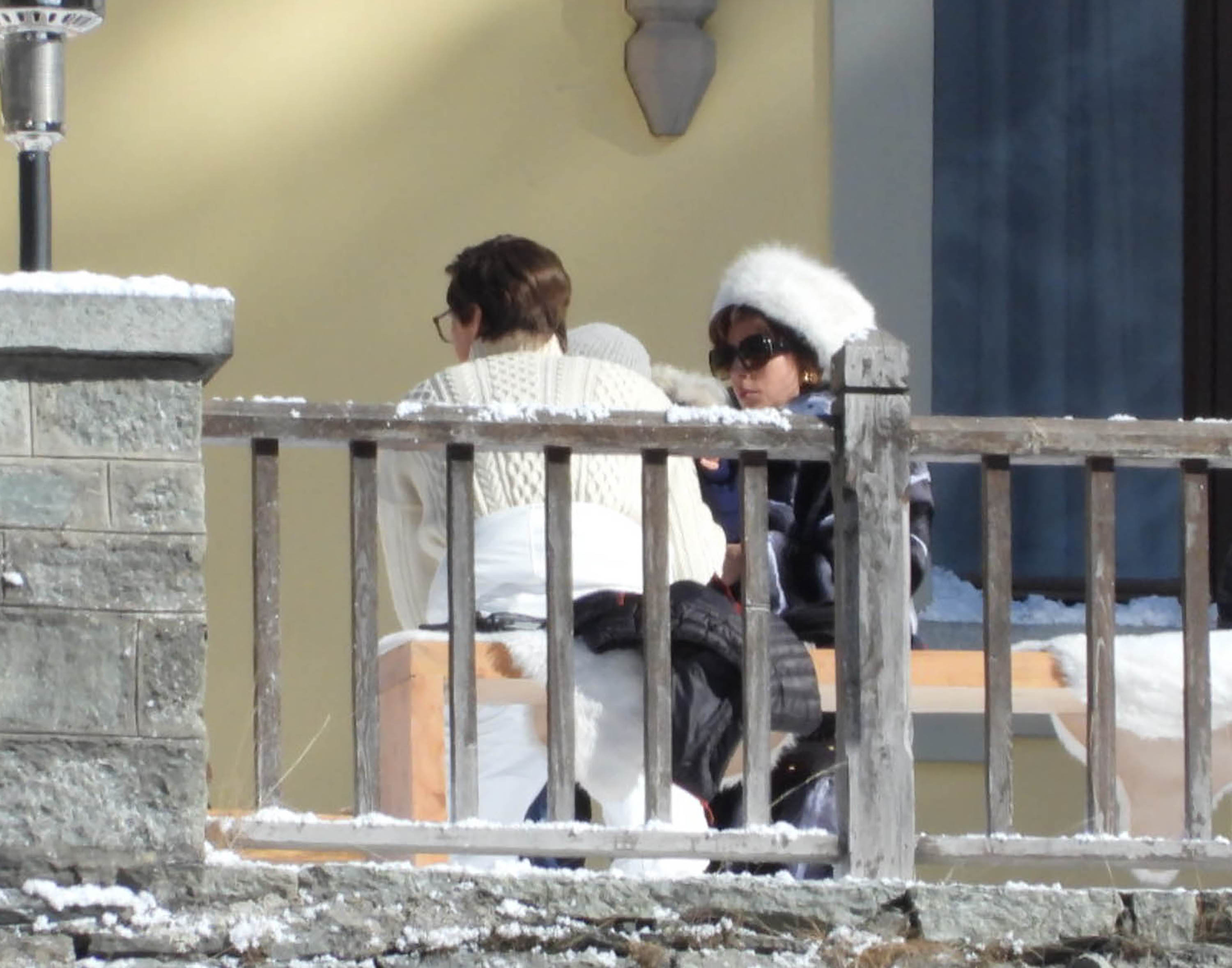Lady Gaga and Adam Driver filming House of Gucci in Gressoney St. Jean, Italy