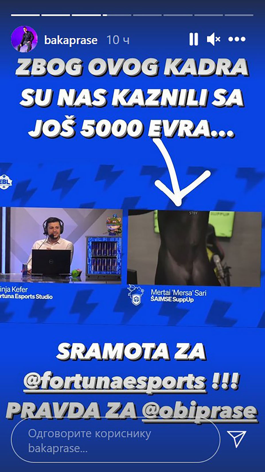 Baka Prase, kažnjen sa 5000 eura, kazna, novčana kazna Foto: Instagram/bakaprase