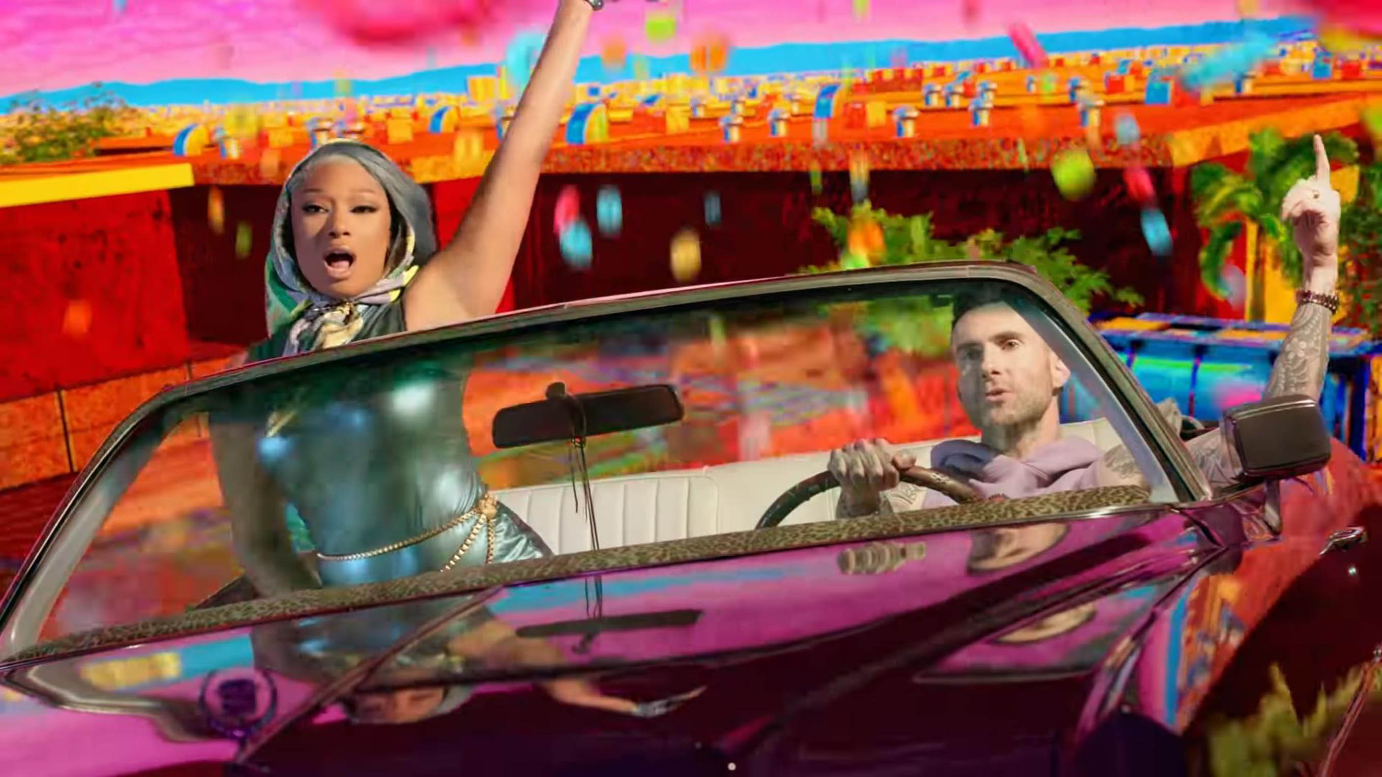 12-3-2021

Maroon 5 new music video "Beautiful Mistakes" ft. Megan Thee Stallion

Pictured: Adam Levine Megan Thee Stallion,Image: 596961723, License: Rights-managed, Restrictions: , Model Release: no, Credit line: VEVO / Planet / Profimedia
