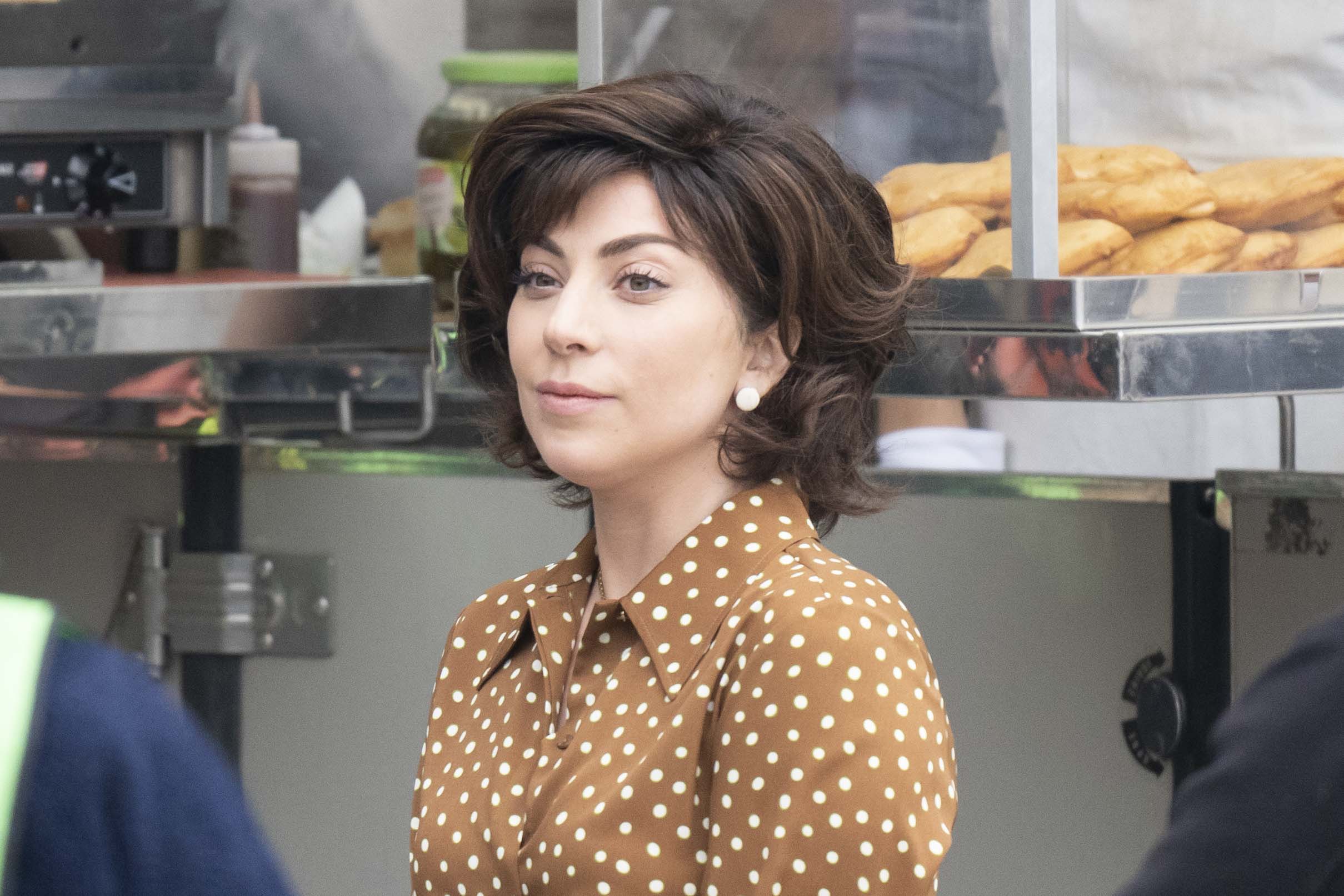 Lady Gaga shoots the film House of Gucci in Milan