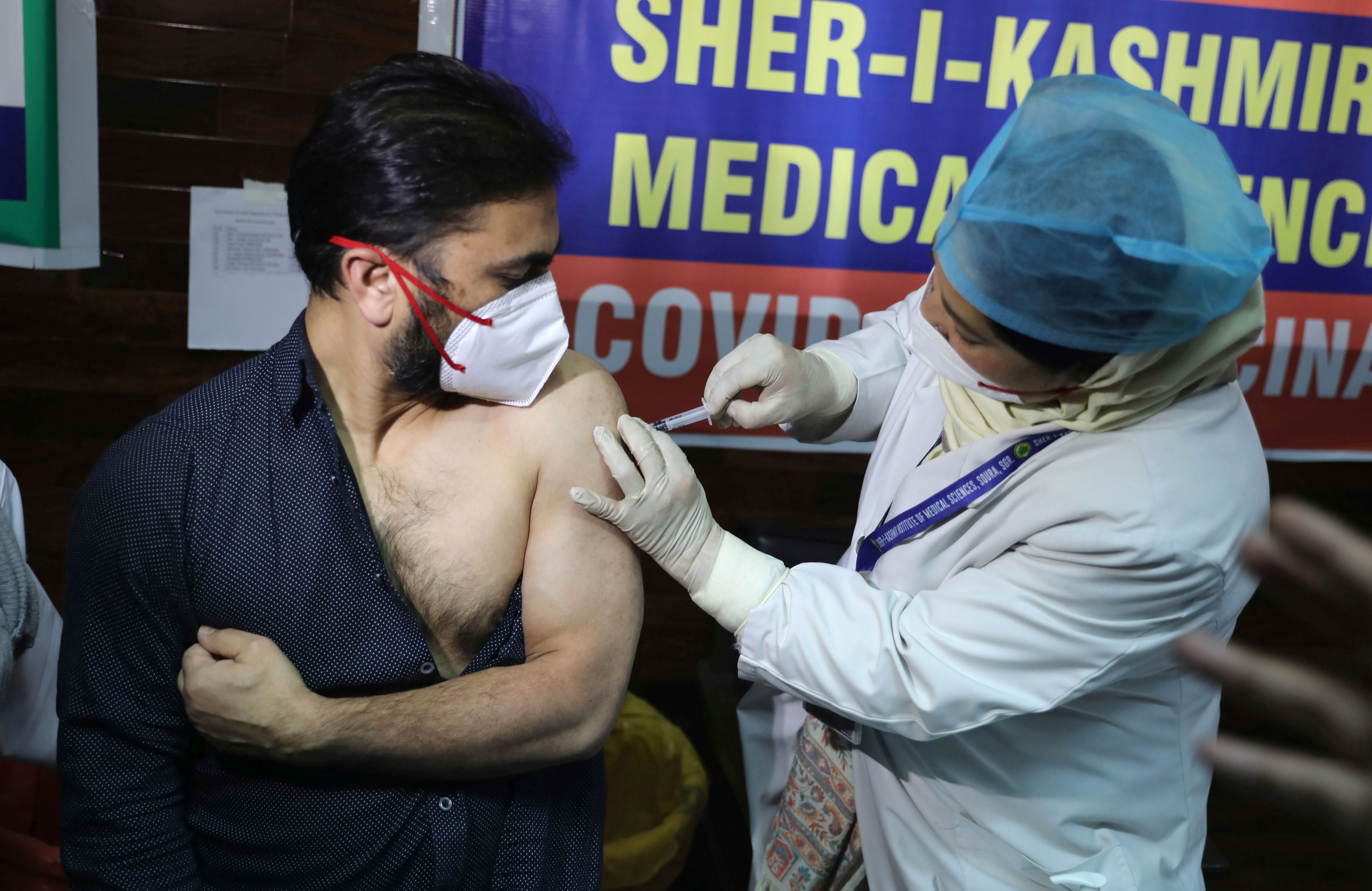 COVID-19 vaccination drive in Indian Kashmir