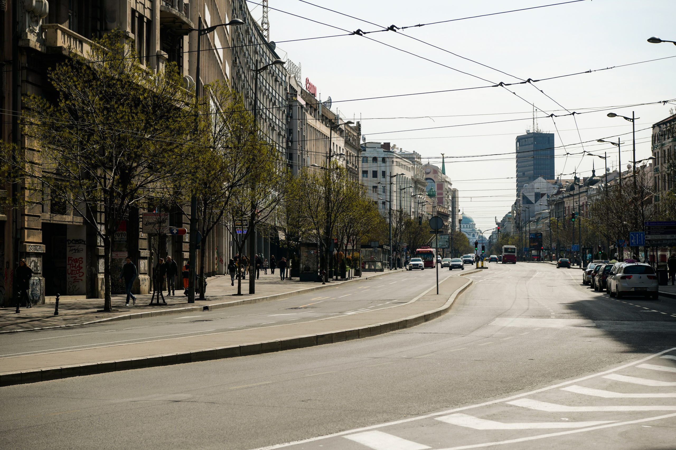 Beograd 15.03.2020. Koronavirus, coronavirus, prazan grad, prazne ulice, Terazije, Ulica, Grad, Lepo vreme Foto: Goran Srdanov/Nova.rs