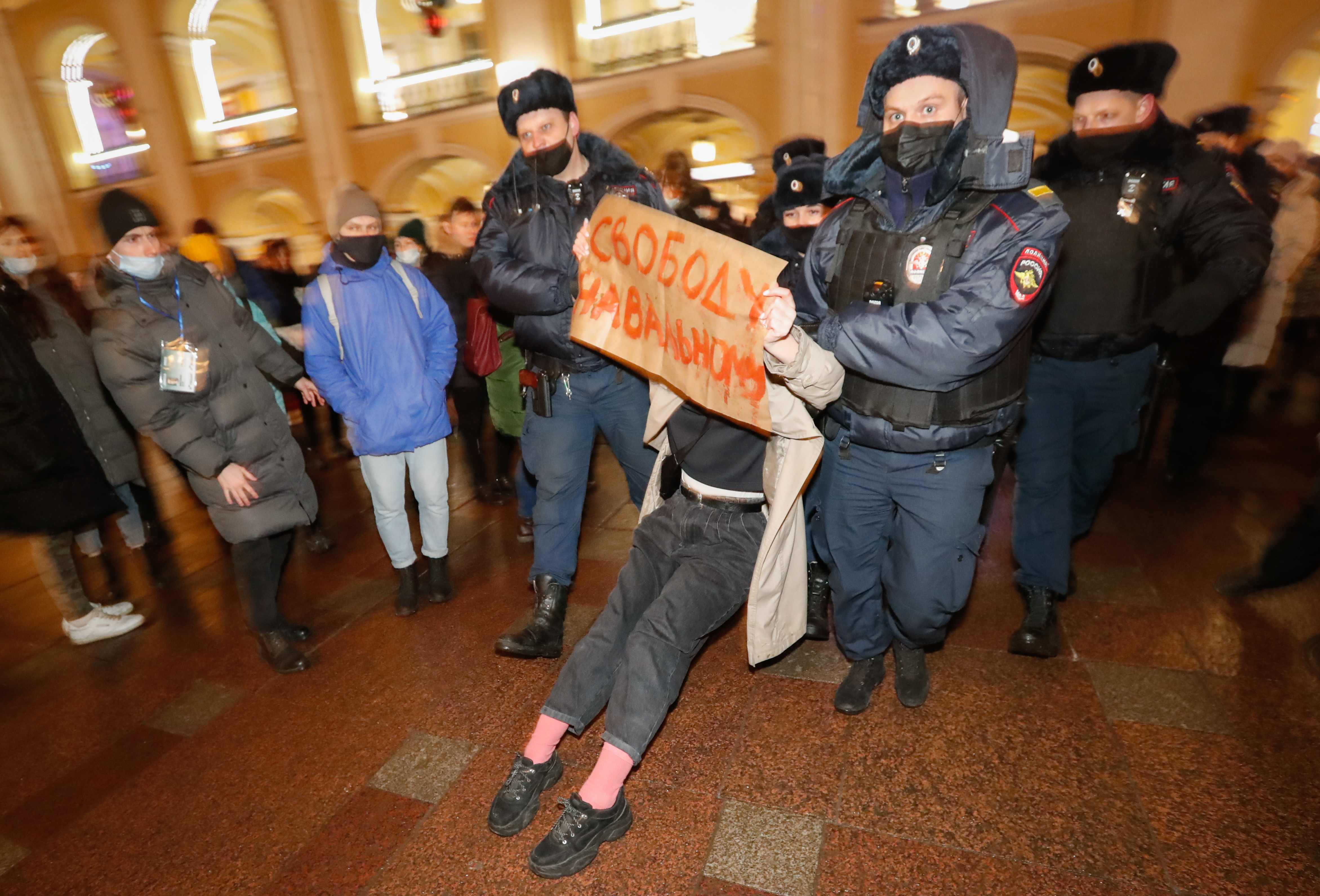 Russian opposition leader Alexei Navalny returned in Moscow.