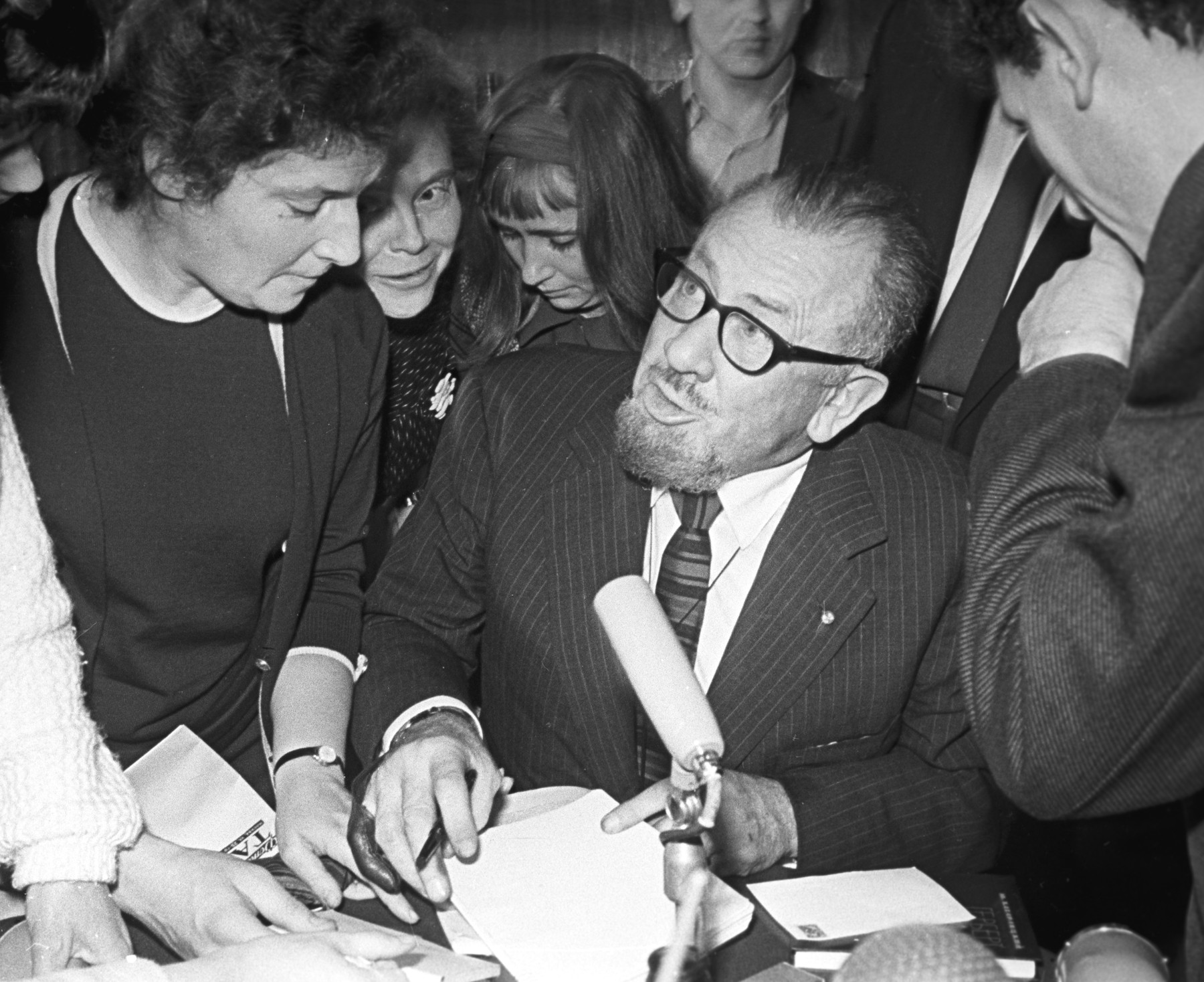 Visit of American writer John Steinbeck to the USSR