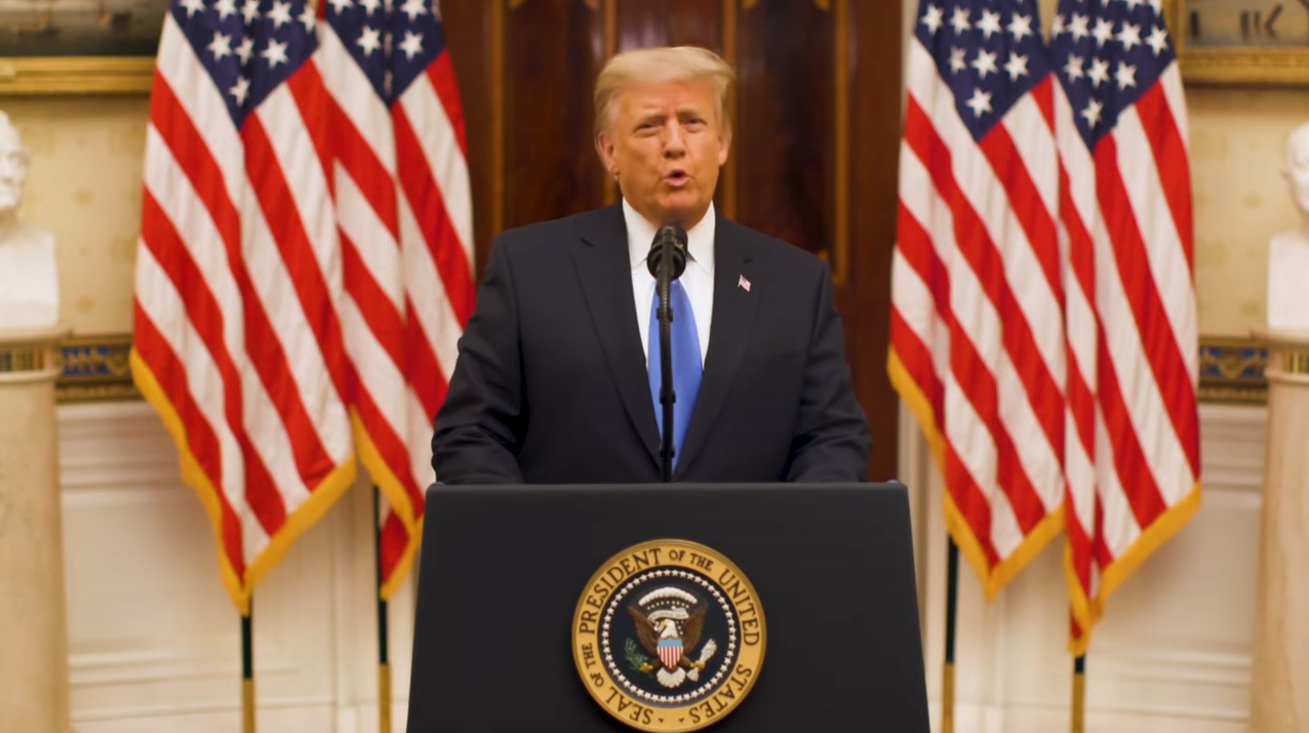Donald Tramp Foto: Printscreen/YouTube/The White House