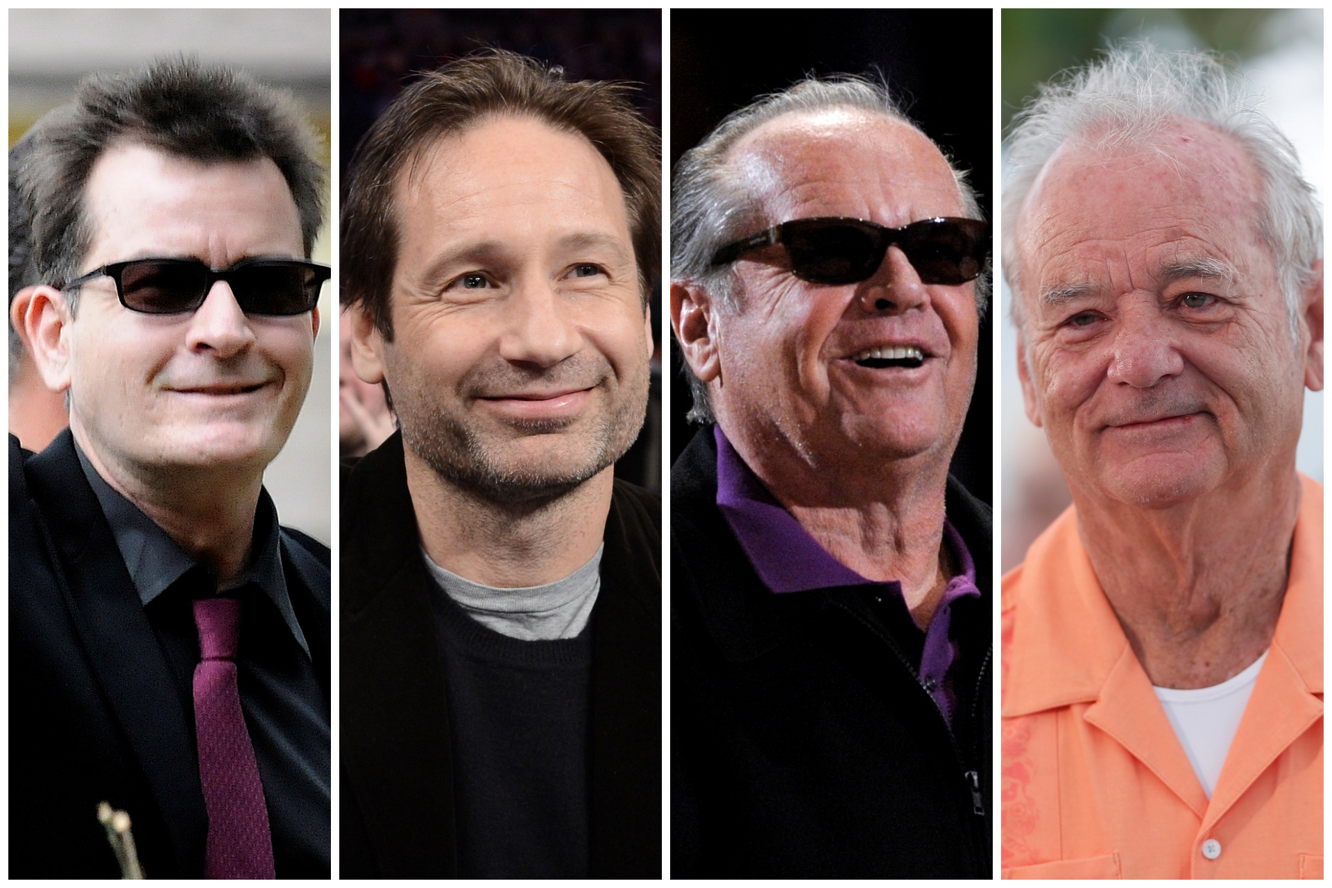 Čarli Šin, Dejvid Duhovni, Džek Nikolson, Bil Marej