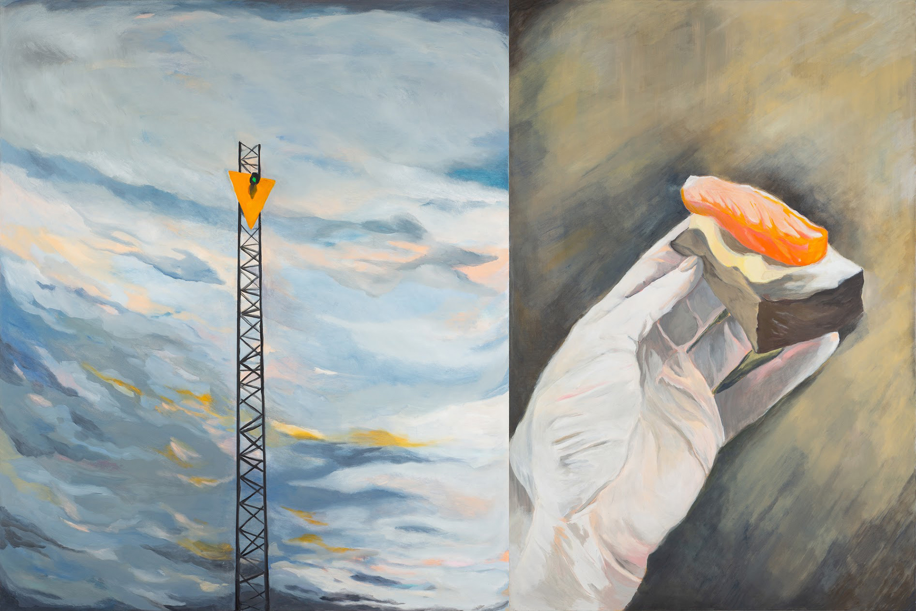 Ako budeš imao sreće više neće biti snova, ulje na platnu, 270x180cm, 2021