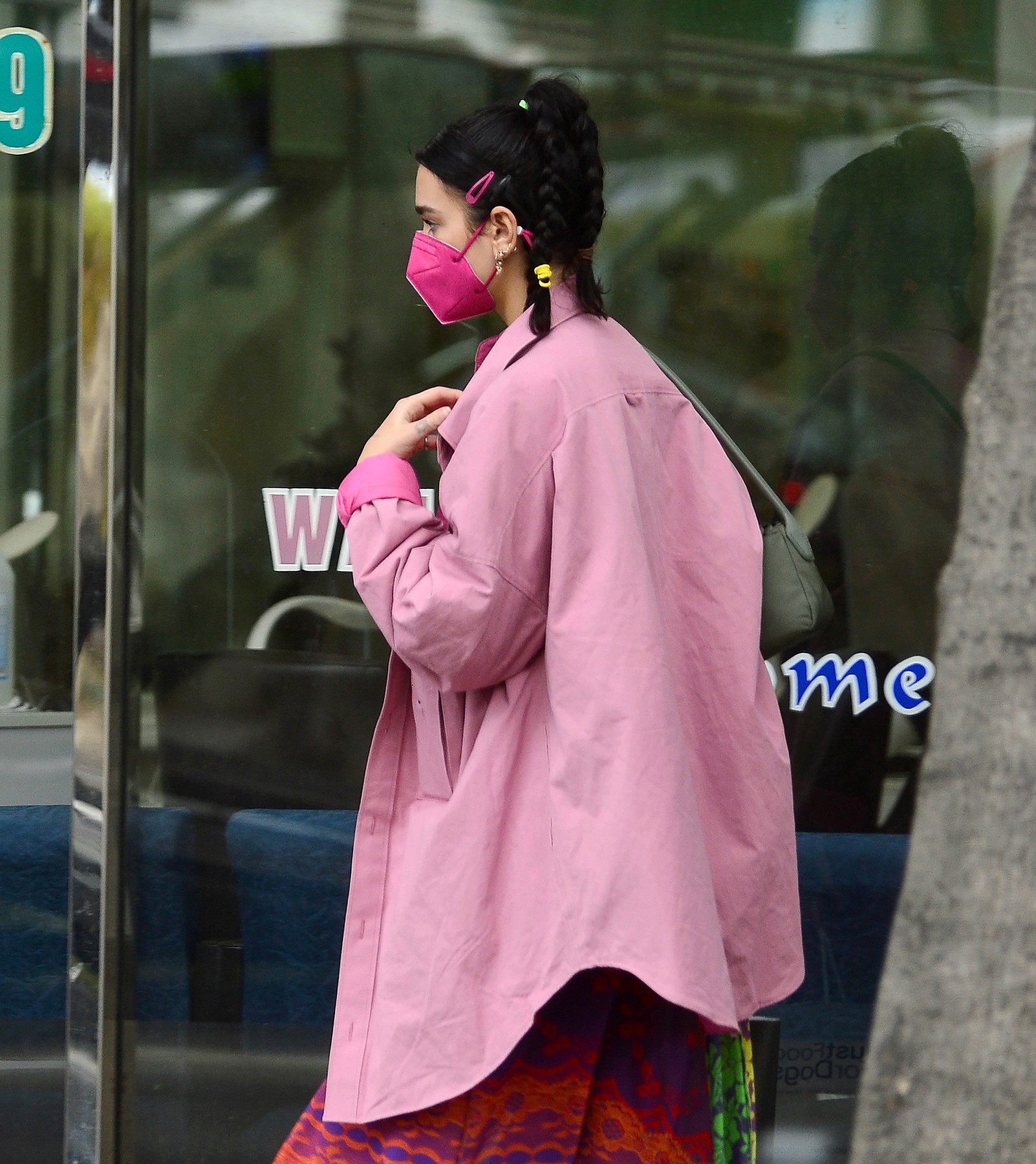 EXCLUSIVE: Dua Lipa and Anwar Hadid are Pictured Leaving a Pet Store in West Hollywood After Picking Up Food for Their Puppy.