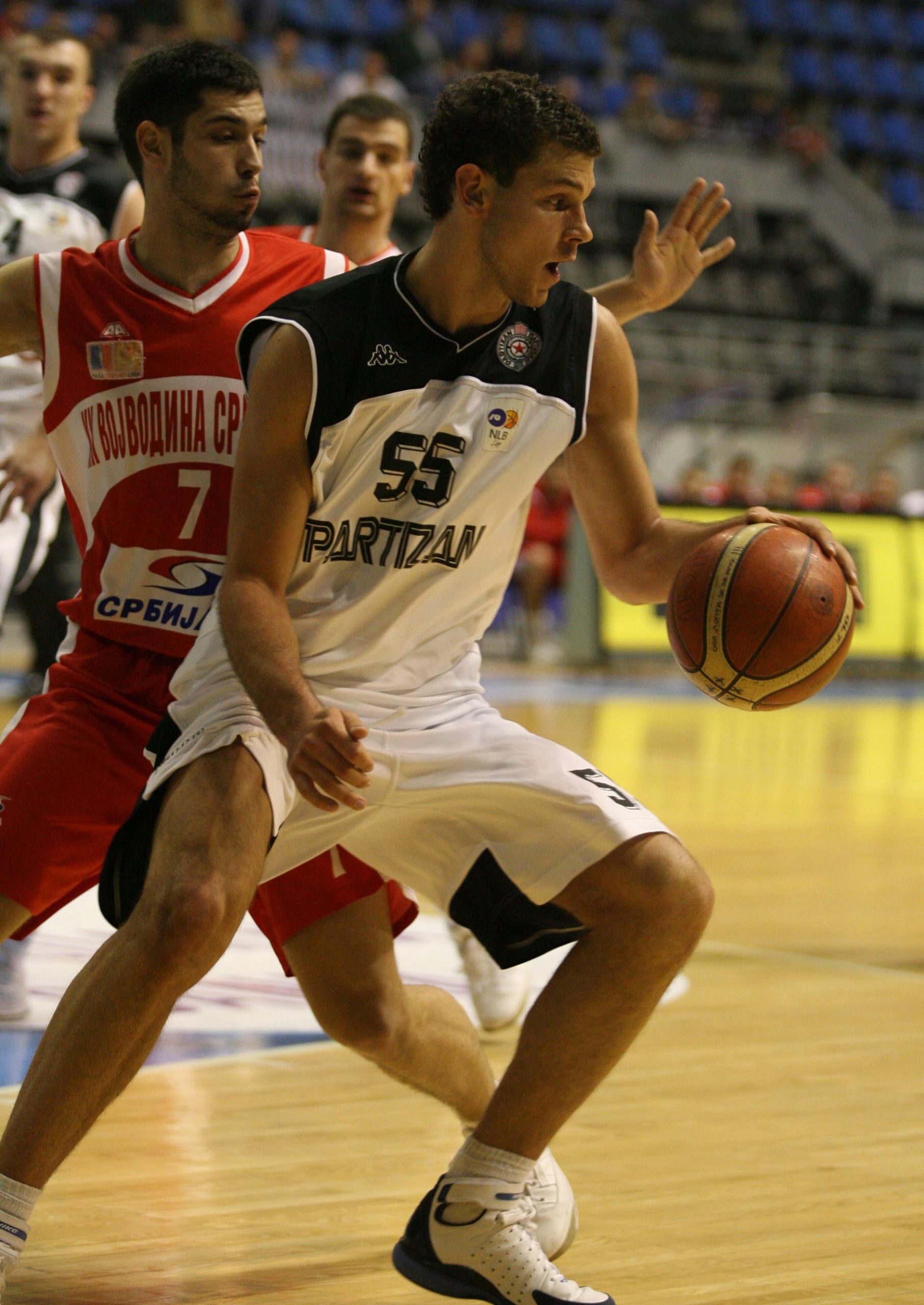 Sport Kosarka Basketball  Nasa Sinalko Liga Partizan Belgrade Serbia Vojvodina Micov Vladimir 7.4.2007. photo: Pedja Milosavljevic