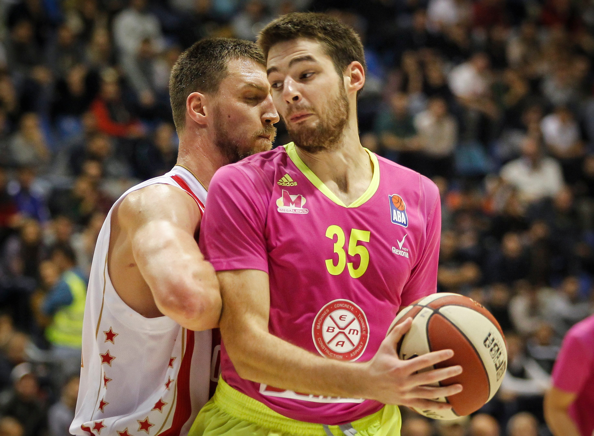 Kosarka ABA League season 2016-2017
Crvena Zvezda v Mega Leks
Marko Tejic and Ognjen Kuzmic (L)
Beograd, 10.09.2016
foto: Srdjan Stevanovic/Starsportphoto©