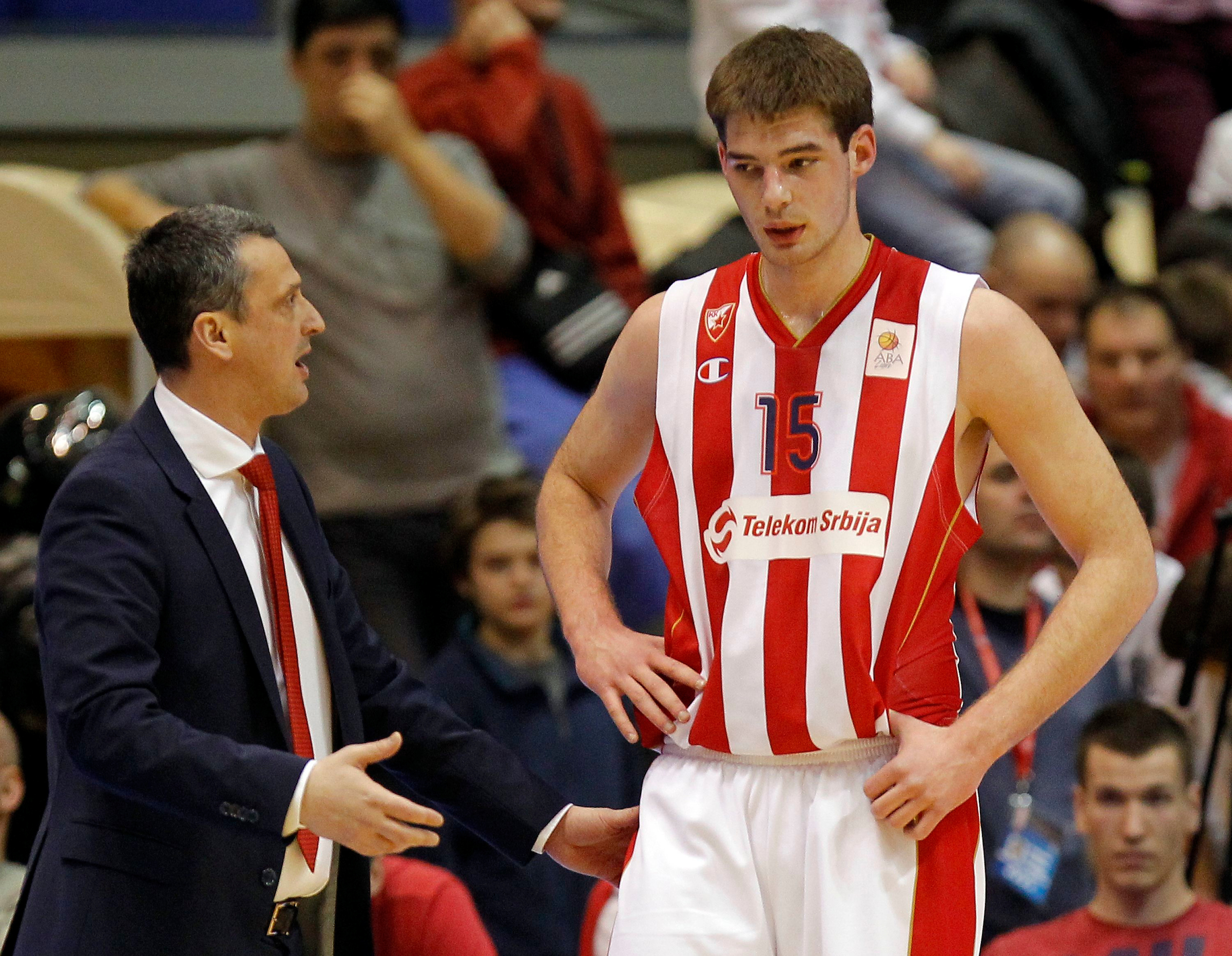 Kosarka ABA League season 2014-2015
Crvena Zvezda v Cedevita
Head coach Dejan Radonjic and Marko Tejic
Beograd, 16.02.2015.
foto: Srdjan Stevanovic/Starsportphoto©