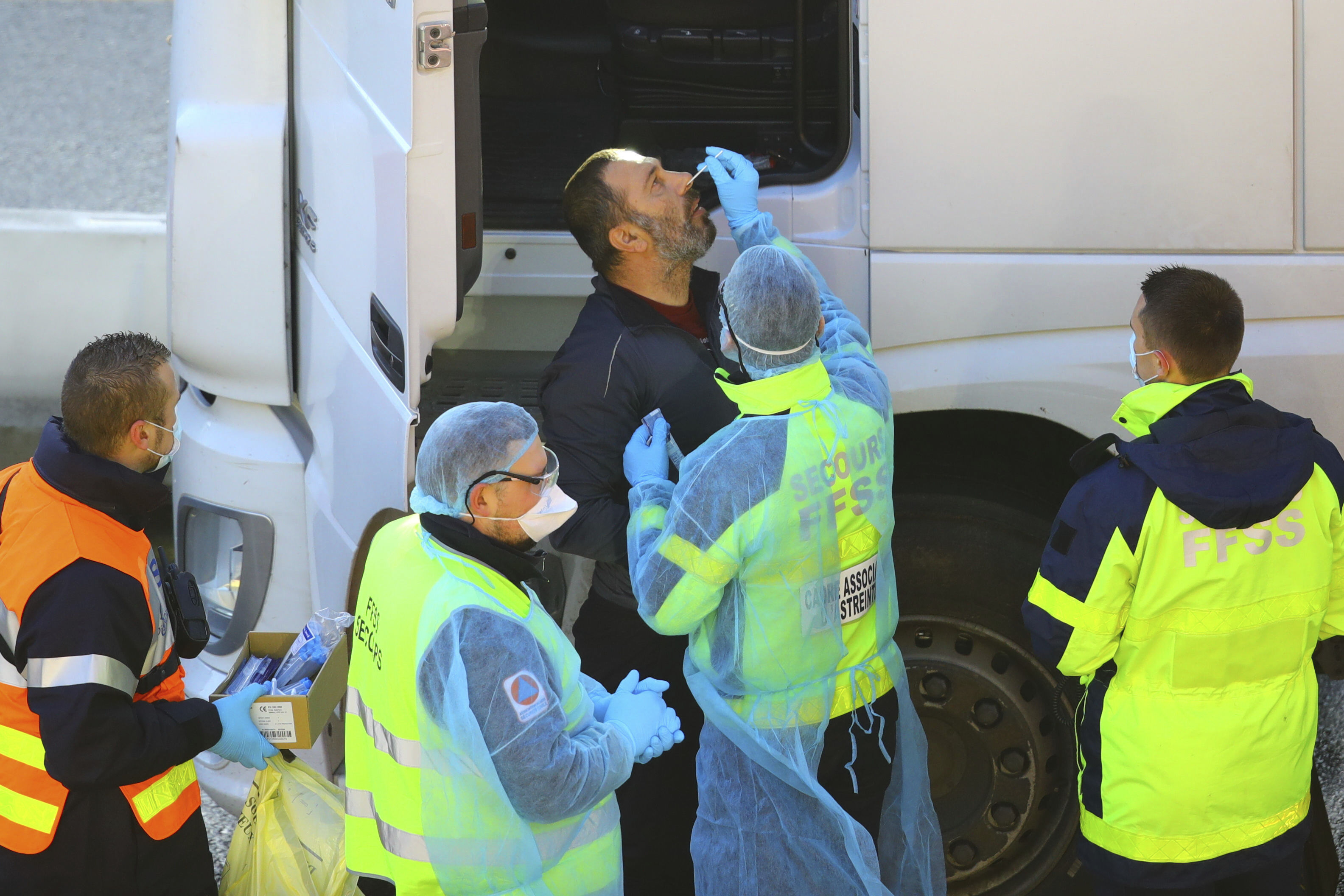 Kamiondžije Dover, Virus Outbreak Britain