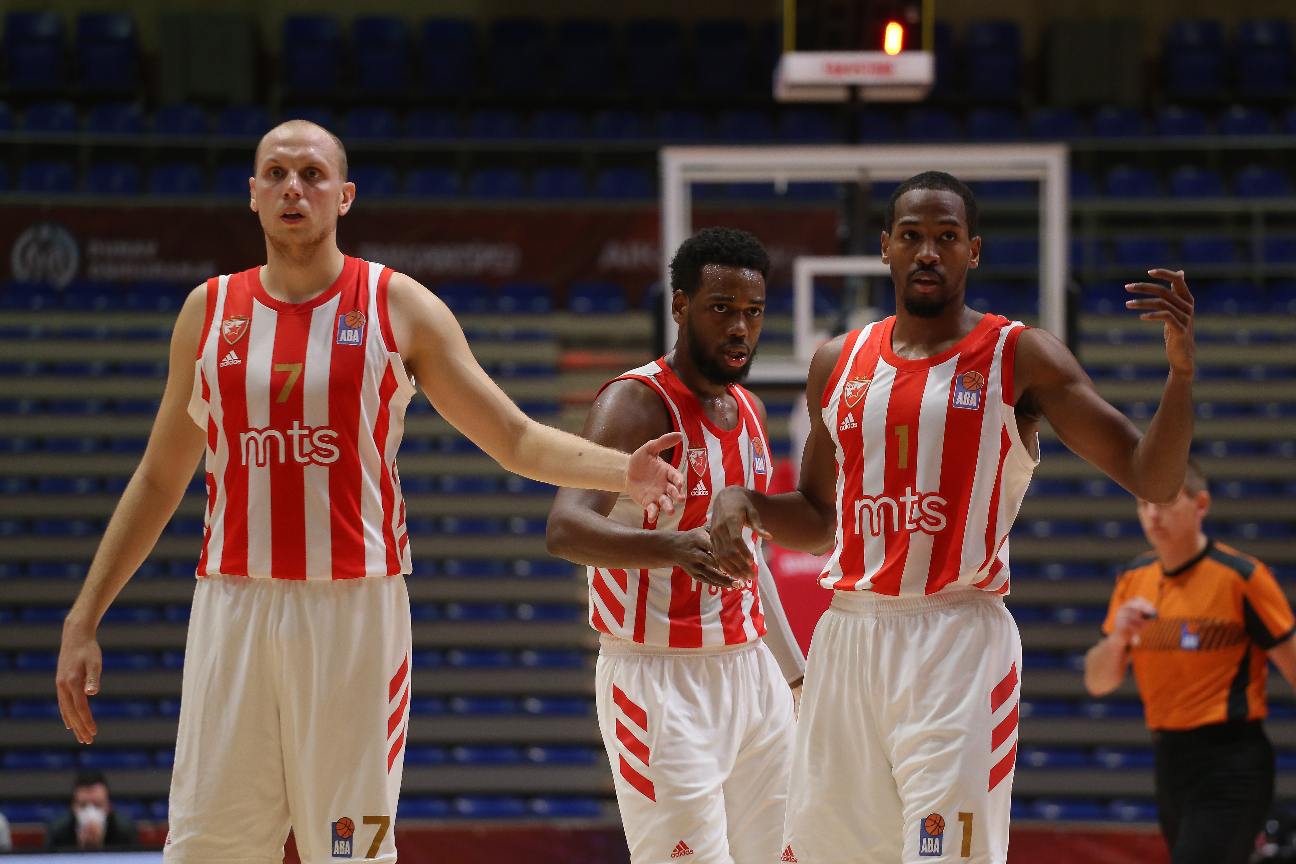 Dejan Davidovac Jordan Loyd Langston Hall Aba liga Crvena Zvezda - Split in Belgrade, Serbia, 15.11.2020. (credit image &amp; photo: Djordje Kostic / STARSPORT)