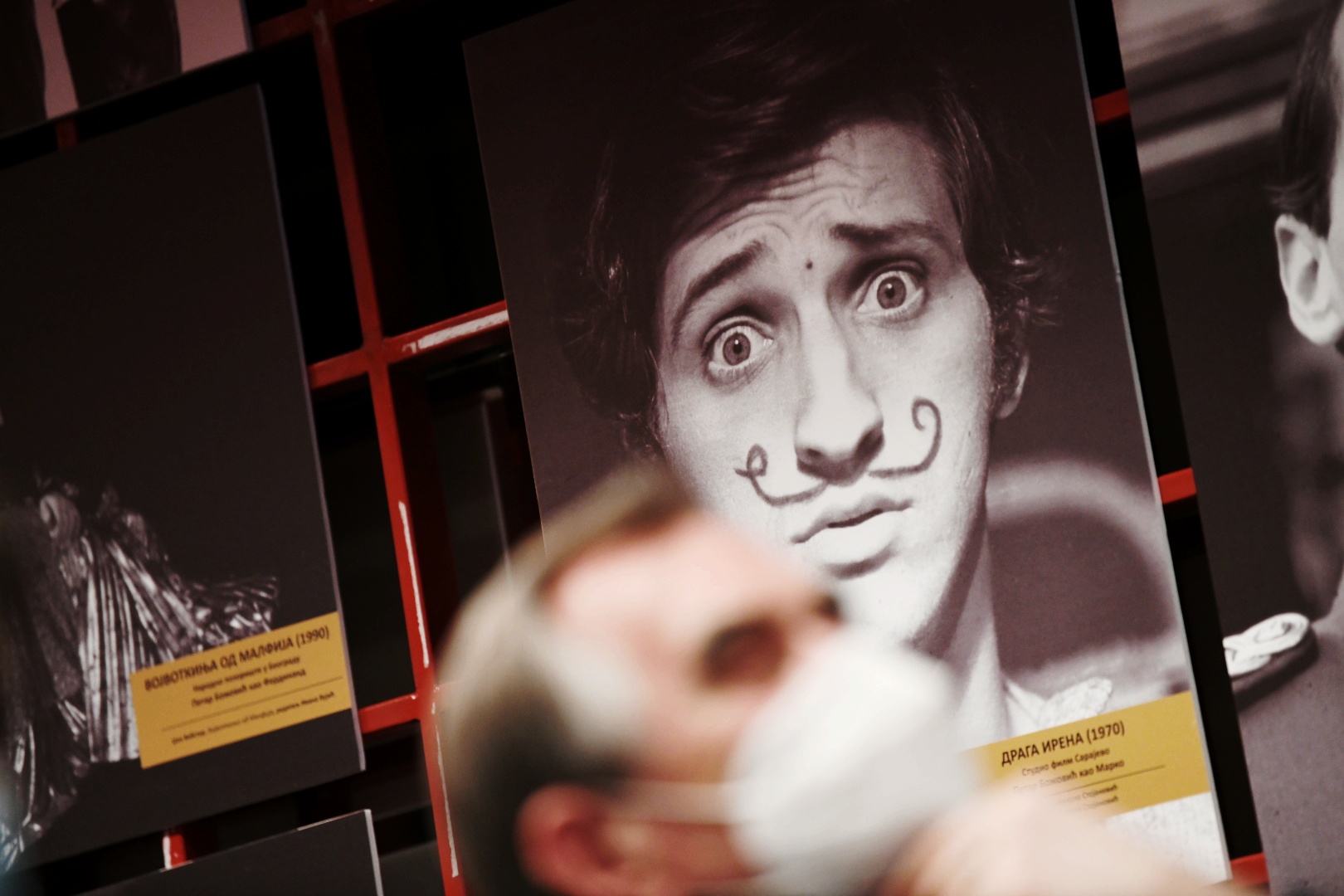 Beograd 27. februar 2021. Dodela Dobricinog prstena glumcu Petru Bozovicu u Narodnom pozorištu, u foajeu Scene Rasa Plaovic Foto:Vesna Lalić/Nova.rs