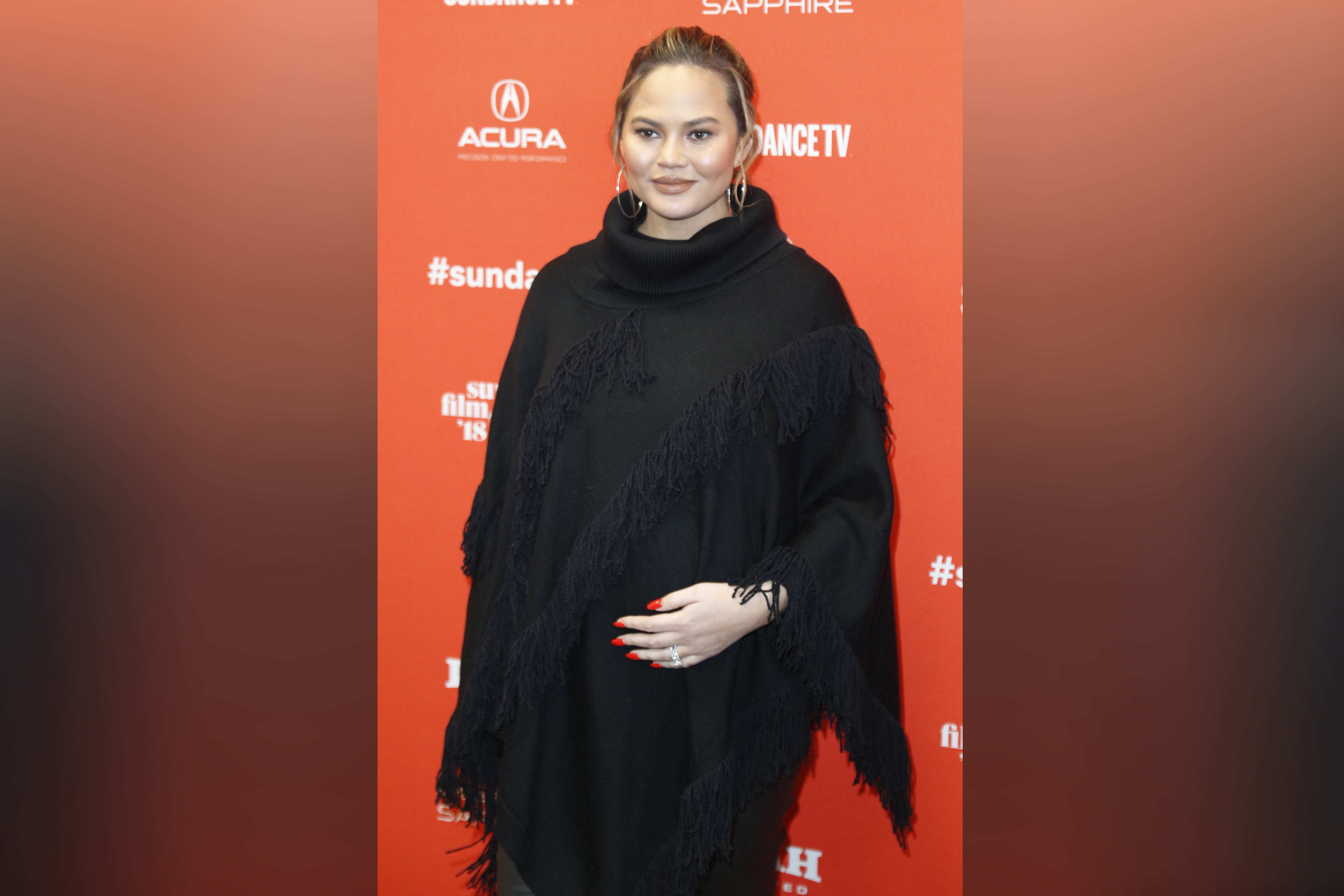 epa06466212 Model Chrissy Teigen, arrives for the premiere of the movie 'Monster' at the 2018 Sundance Film Festival in Park City, Utah, USA, 22 January 2018. The festival runs from the 18 to 28 January.  EPA-EFE/George Frey