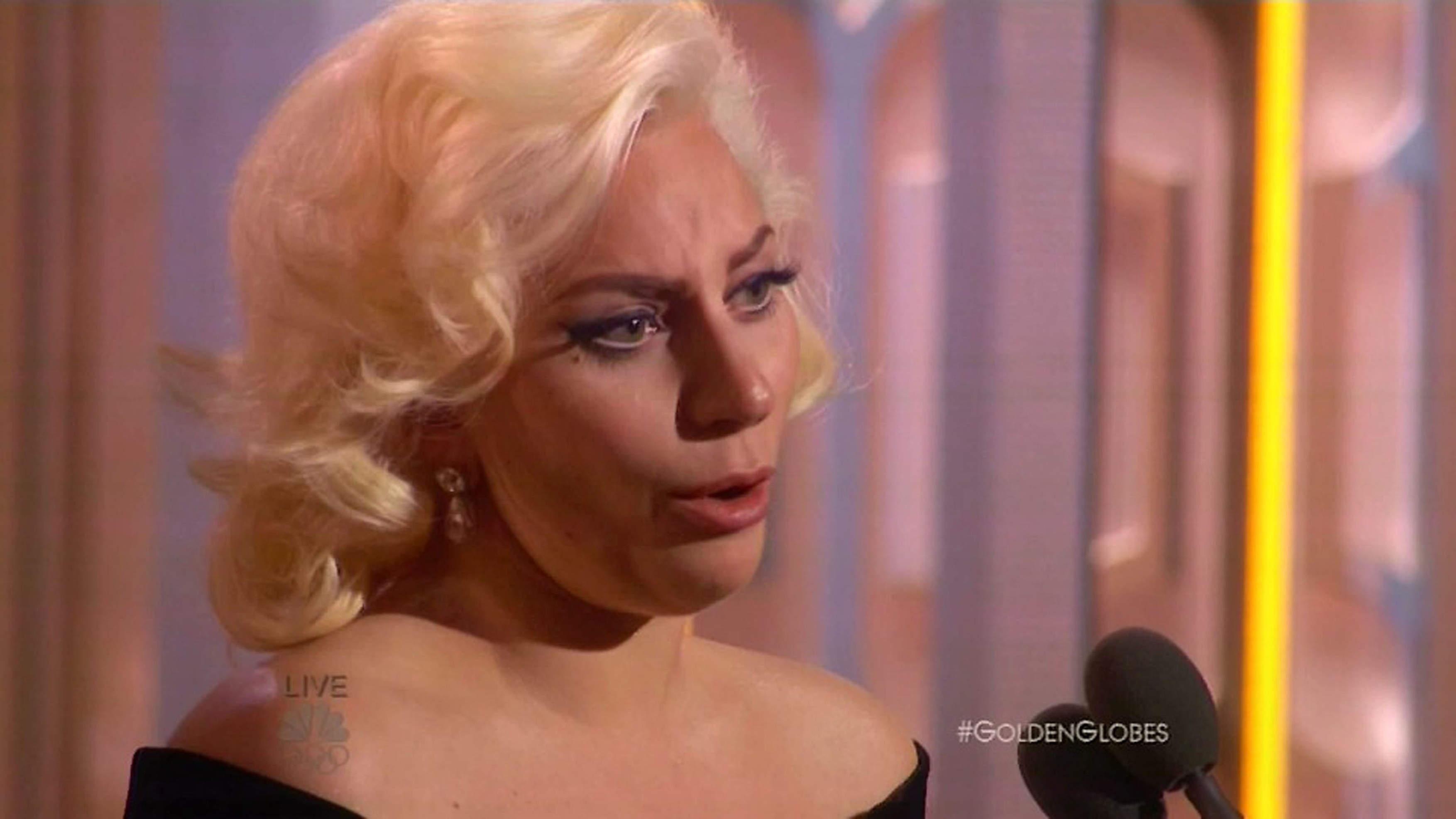 Lady Gaga moved to tears as she wins Golden Globe Award