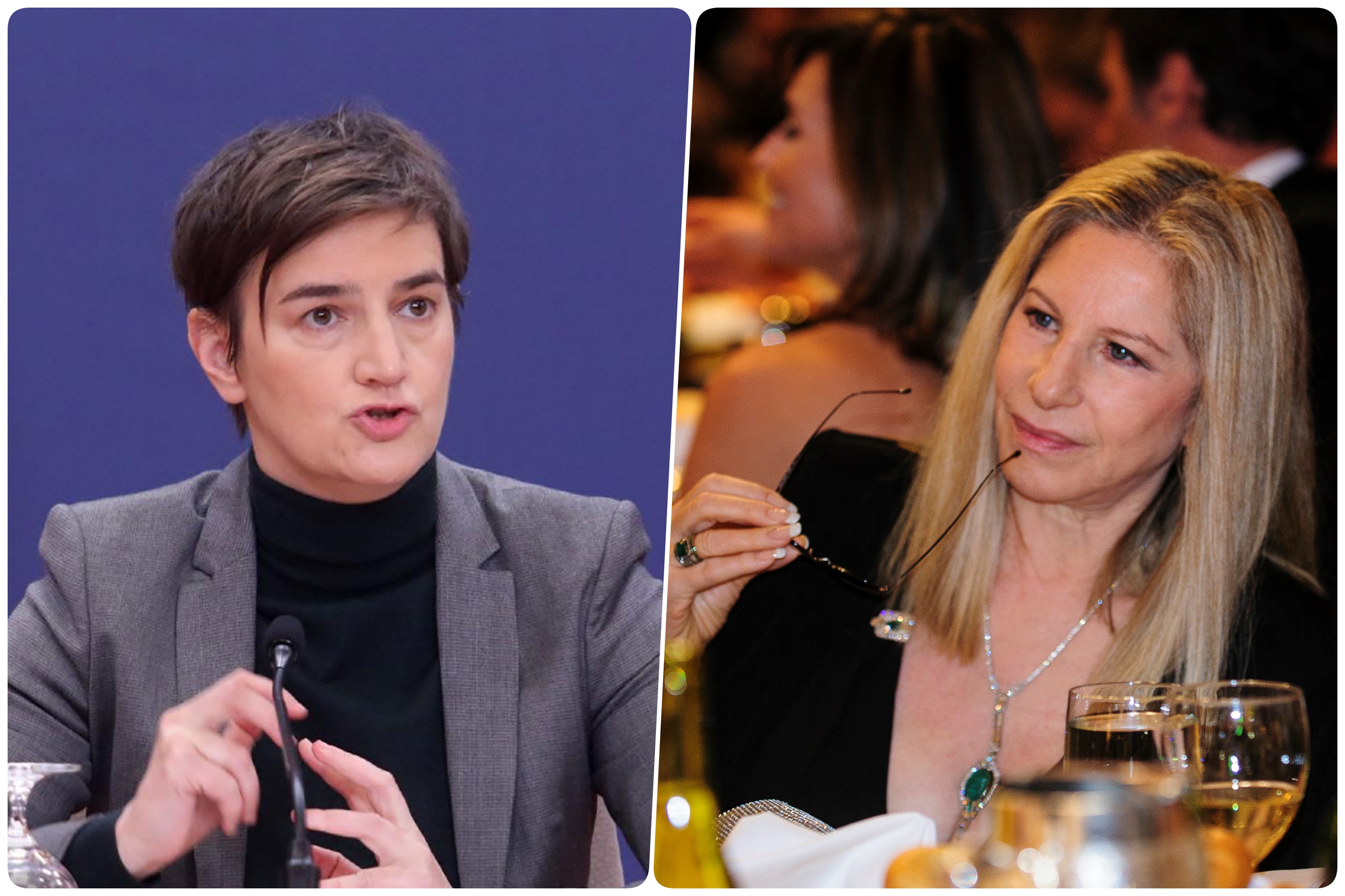 Barbara Strejsend i Ana Brnabić