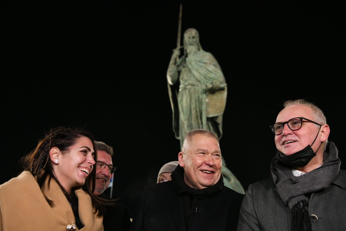 Beograd 13. februar 2021. Aleksandar Rukavisnjikov vajar spomenika Stefan Nemanja Foto:Vesna Lalić/Nova.rs
