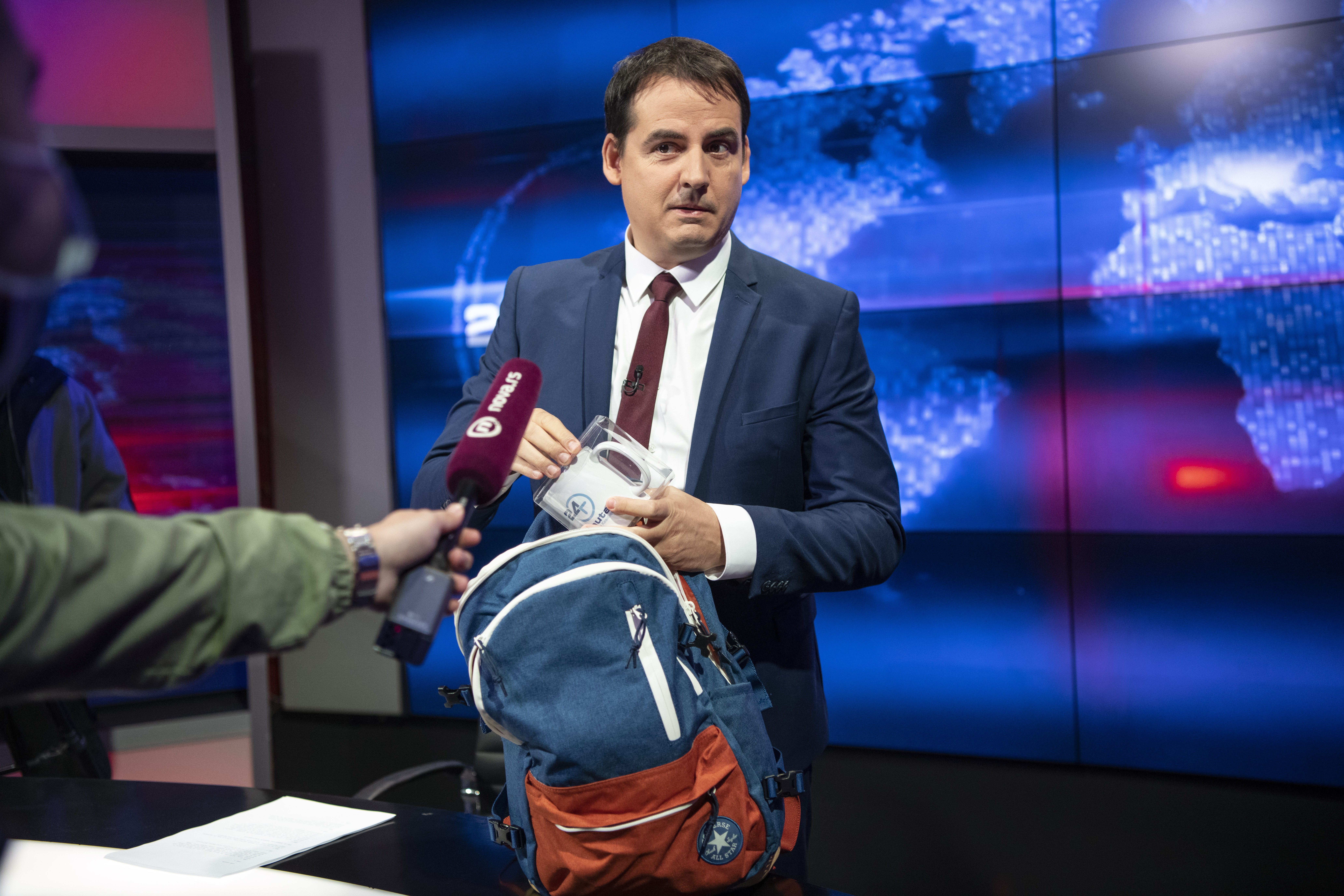 Beograd 30.10.2020. Zoran Kesić, autor i voditelj emisije 24 minuta, emisija 24 minuta Foto: Dragan Mujan/Nova.rs