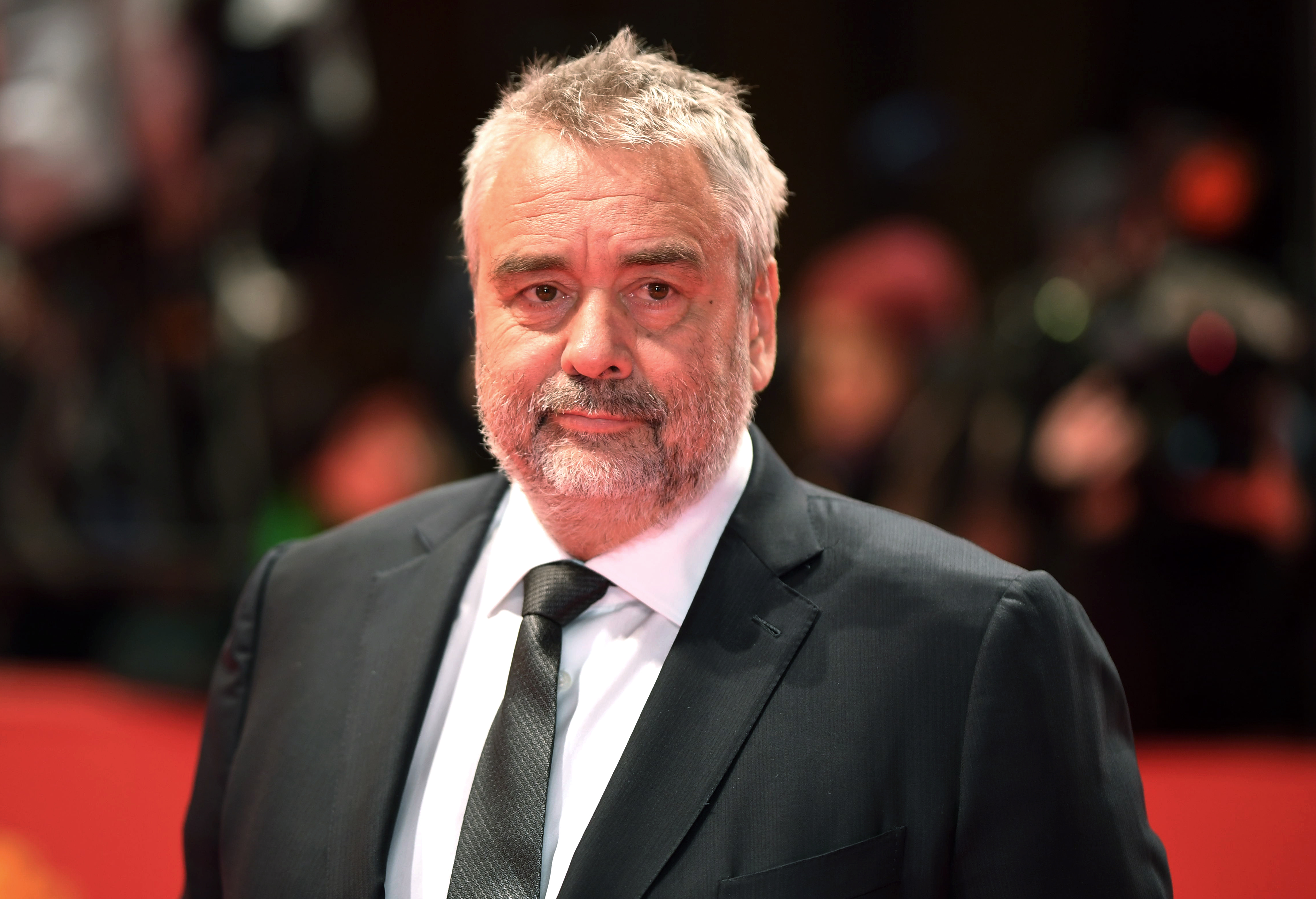 epa06537570 Director Luc Besson arrives arrives for the premiere of 'Eva' during the 68th annual Berlin International Film Festival (Berlinale), in Berlin, Germany, 17 February 2018. The Berlinale runs from 15 to 25 February.  EPA-EFE/CLEMENS BILAN