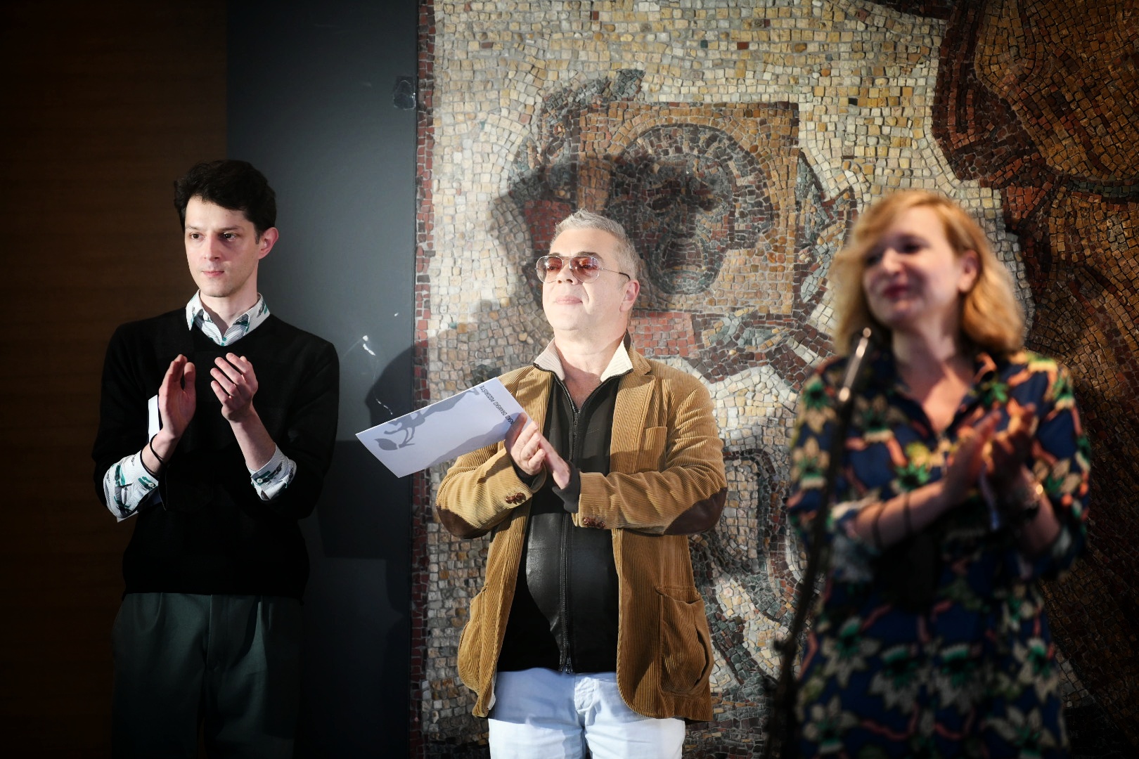 Beograd, 03.04.2021. Jugoslovensko dramsko pozorište, Dan JDP i dodela nagrada, prvi put se dodeljuje nagrada Nebojsa Glogovac, Miloš Lolić, Jagoš Marković, Tamara Vučković Foto: Vesna Lalić/Nova.rs