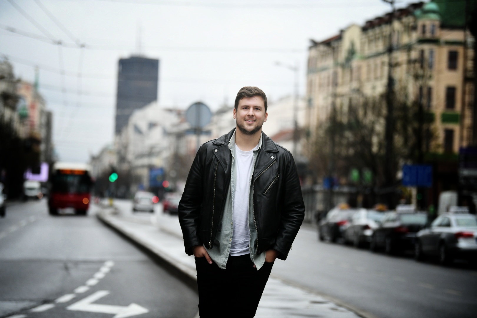 Beograd, 03.04.2021. Nacionalna fondacija za igru, Kolarceva, BDF, Beogradski festival igre, KZŠ, Konferencija za novinare, Jedan od direktora njujorškog Džojs teatra Foto: Vesna Lalić/Nova.rs