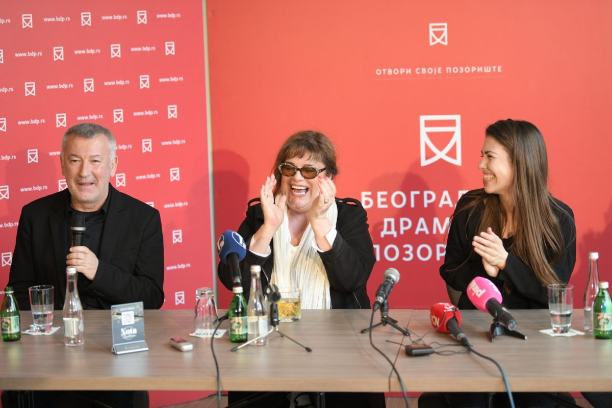 Beograd 02. april 2021. Beogradsko dramsko pozoriste konferencija za novinare povodom prestave Tiho tece Misisipi Foto:Dragan Mujan/Nova.rs