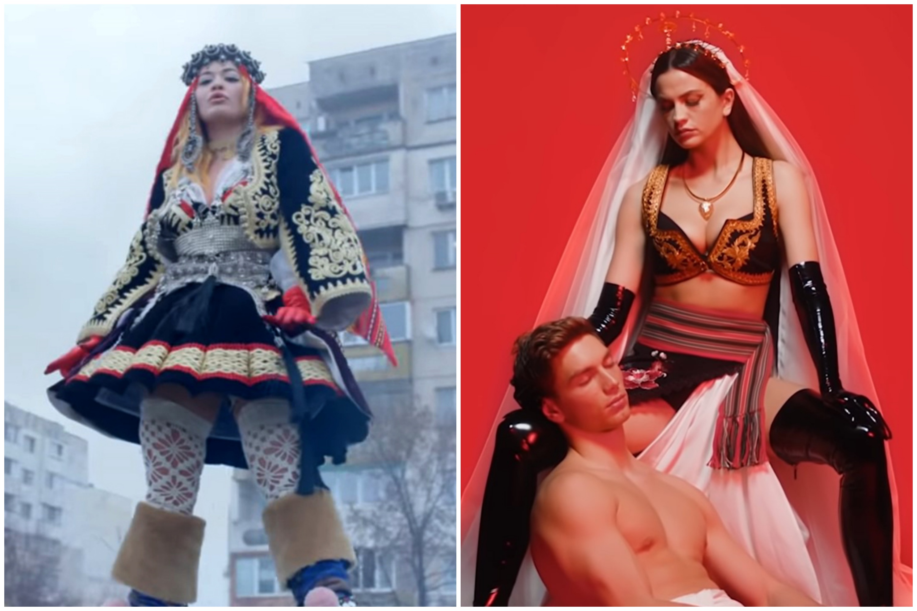 Rita Ora, Milica Pavlović, nošnja, narodna nošnja, spot Foto: Printscreen/YouTube/Rita Ora/Milica Pavlović