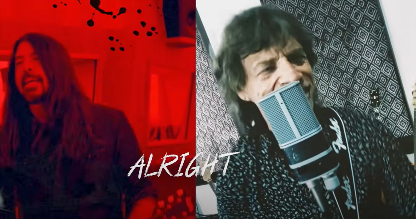 Mik Džeger, Dejv Grol, Mick Jagger, Dave Grohl Foto: Printscreen/YouTube/Mick Jagger