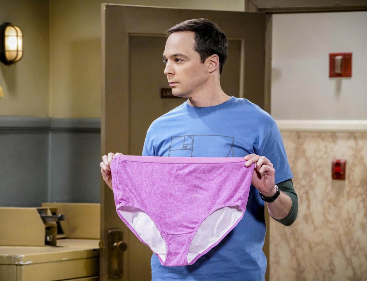 5-4-2018
TV show "The Big Bang Theory" Season 11  Episode 18 - The Gates Excitation 
Pictured: Jim Parsons,Image: 367789601, License: Rights-managed, Restrictions: , Model Release: no, Credit line: CBS / Planet / Profimedia