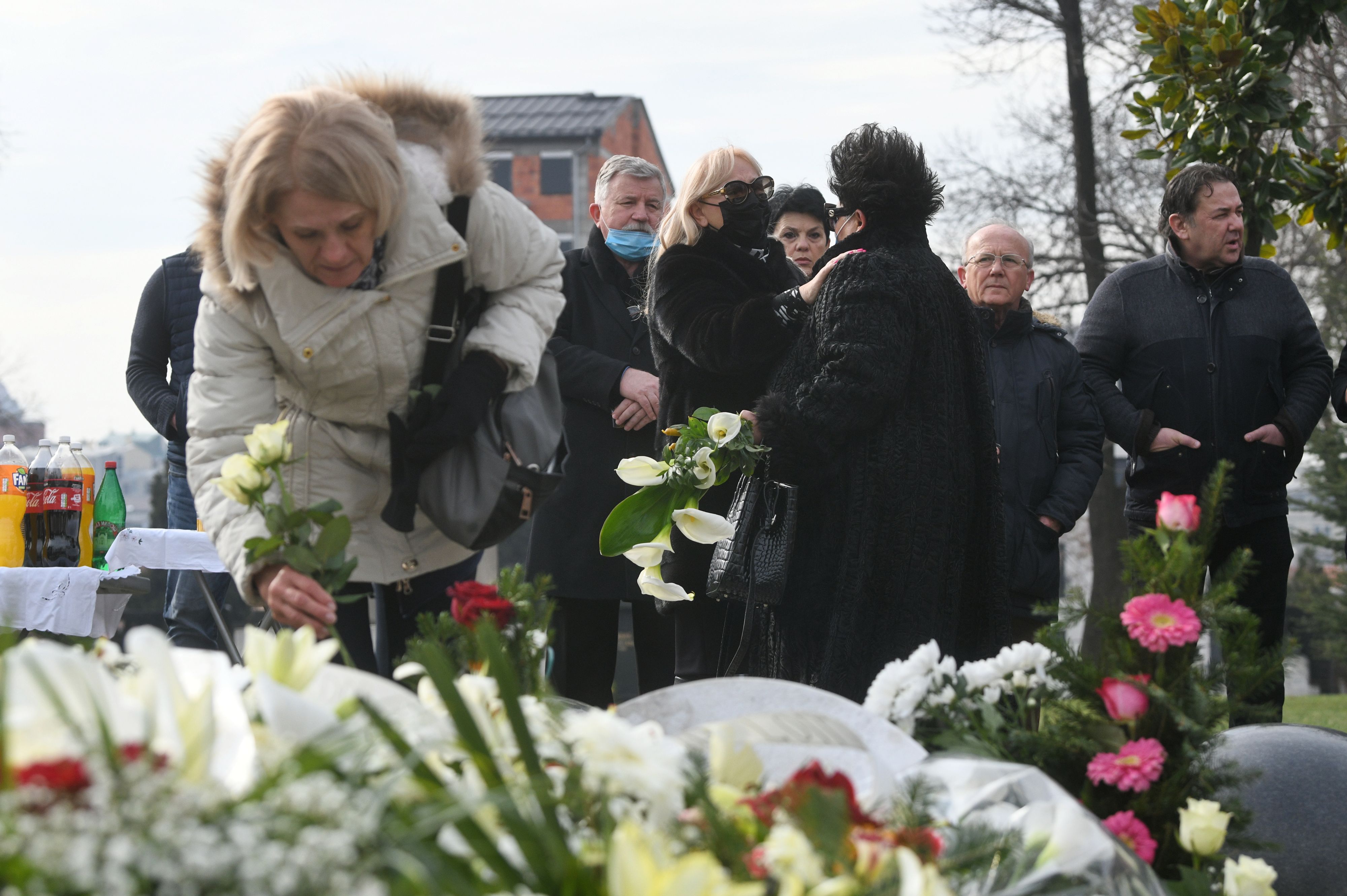 Beograd, 17.02.2021. Novo groblje, pomen Šaban Šaulić, parastos Foto: Filip Krainčanić/Nova.rs