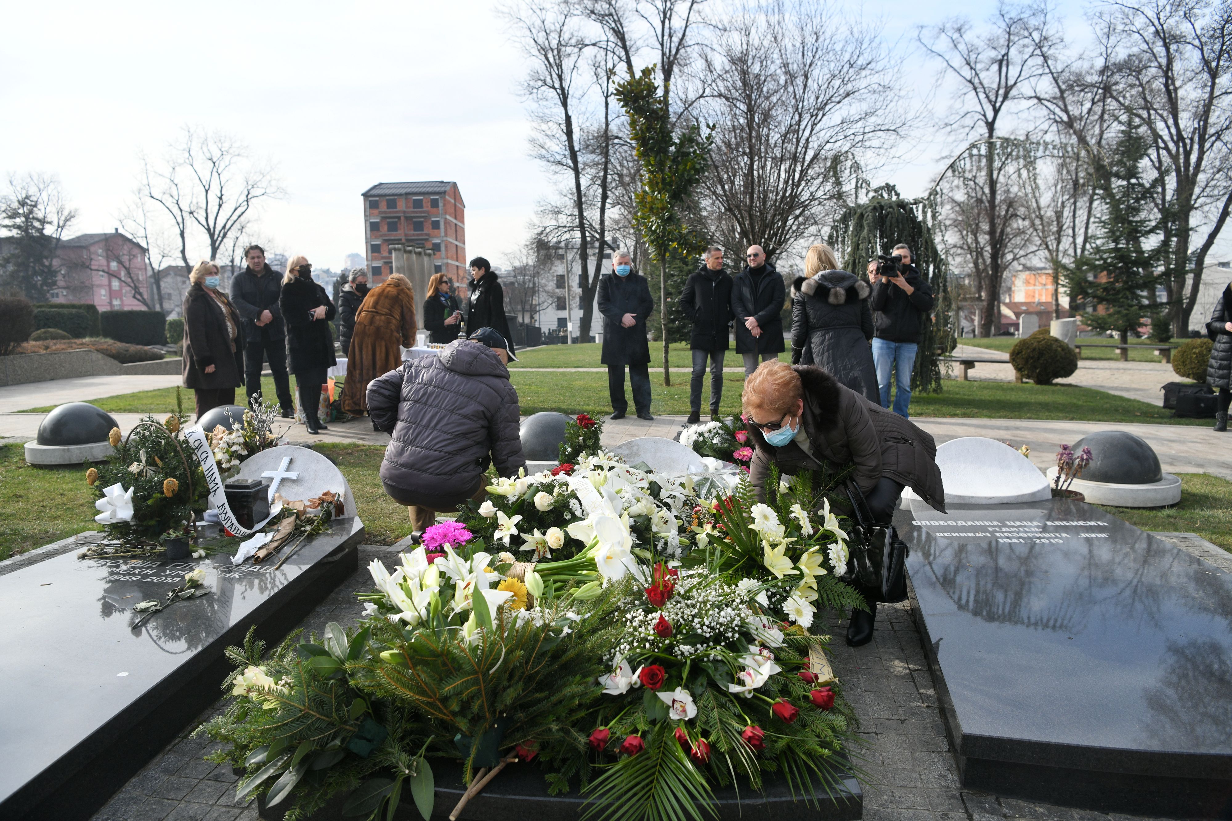 Beograd, 17.02.2021. Novo groblje, pomen Šaban Šaulić, parastos Foto: Filip Krainčanić/Nova.rs