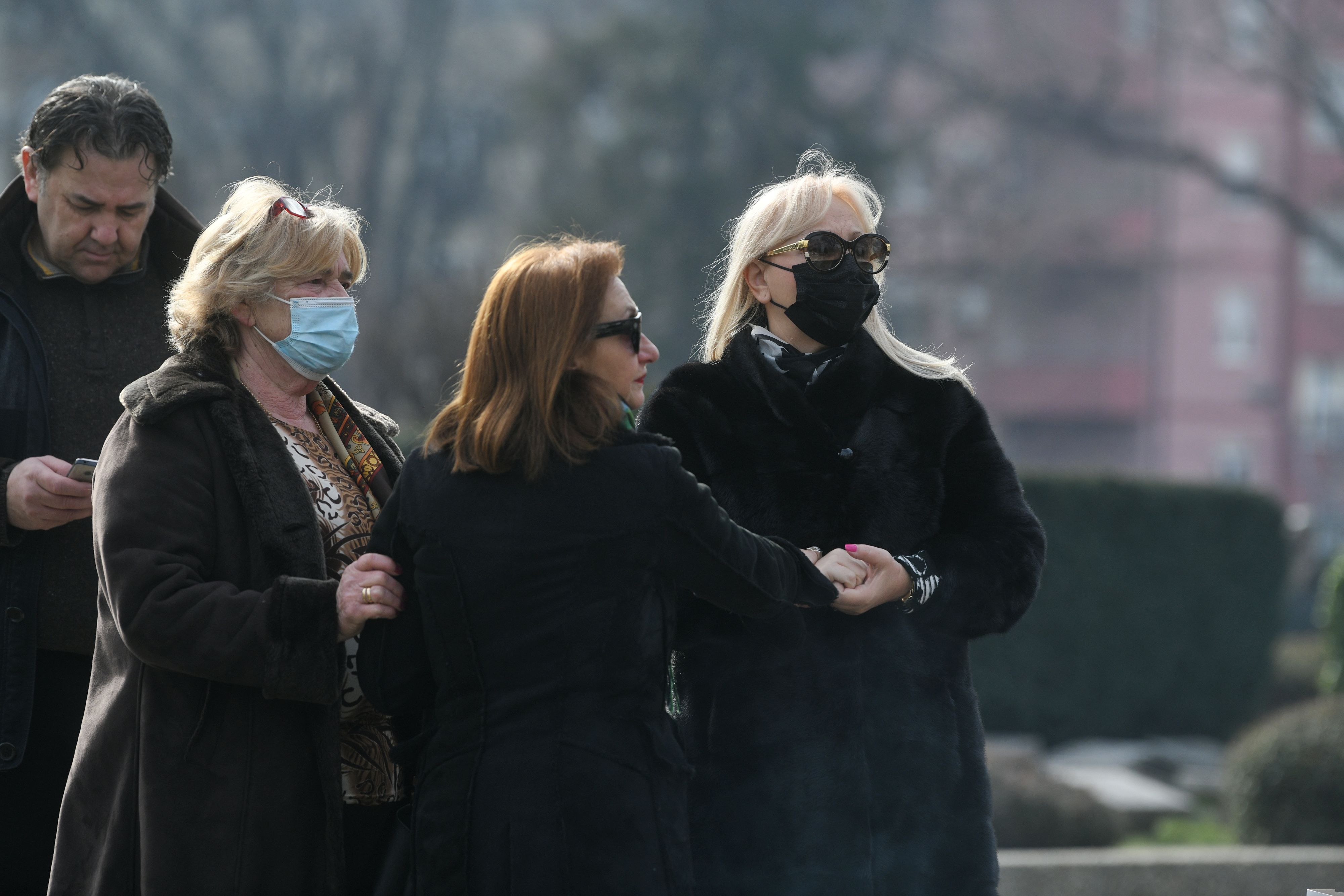 Beograd, 17.02.2021. Novo groblje, pomen Šaban Šaulić, parastos Foto: Filip Krainčanić/Nova.rs